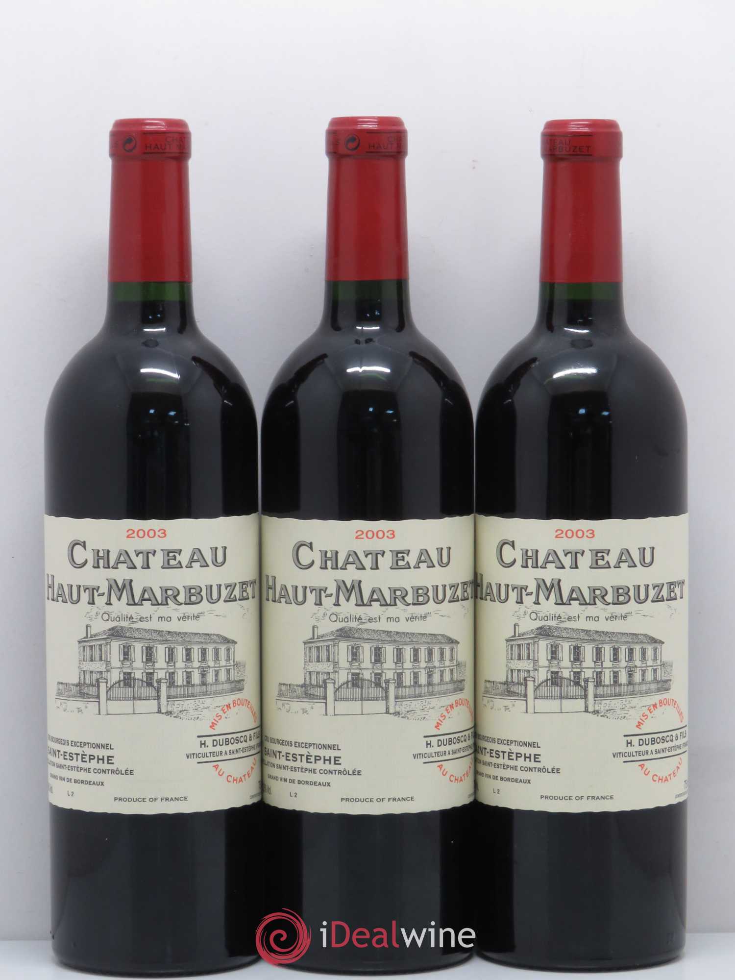 Château Haut Marbuzet 2003 - Lot de 12 bouteilles - 4