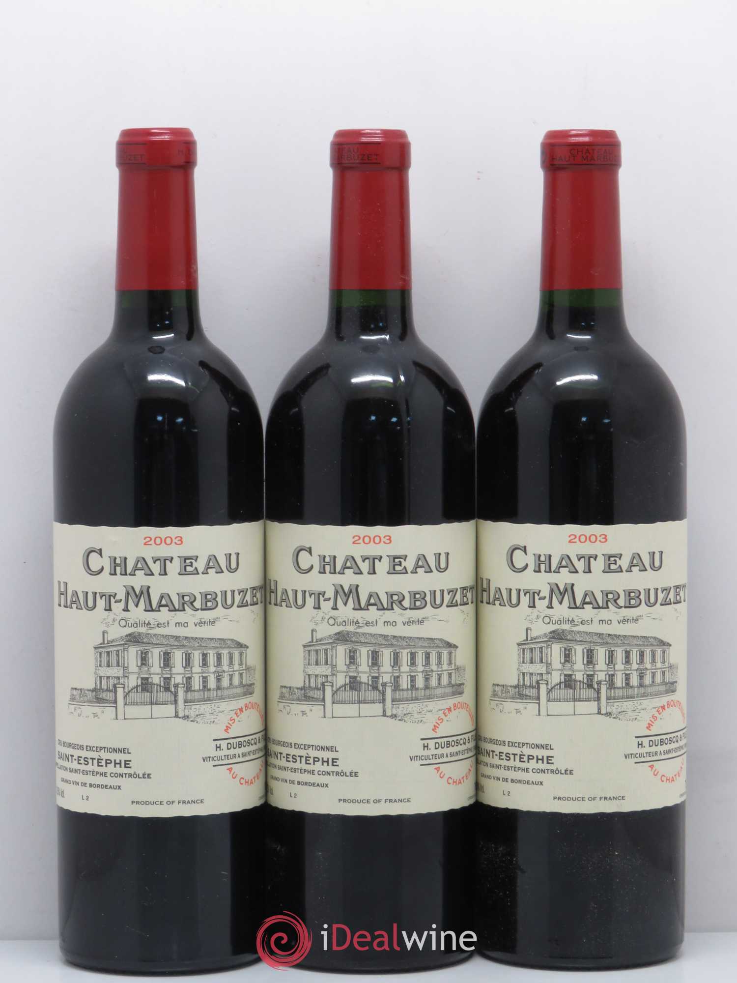Château Haut Marbuzet 2003 - Lot de 12 bouteilles - 3
