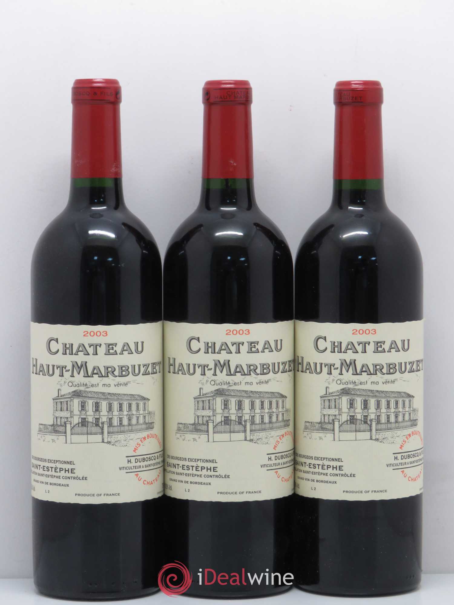 Château Haut Marbuzet 2003 - Lot de 12 bouteilles - 4