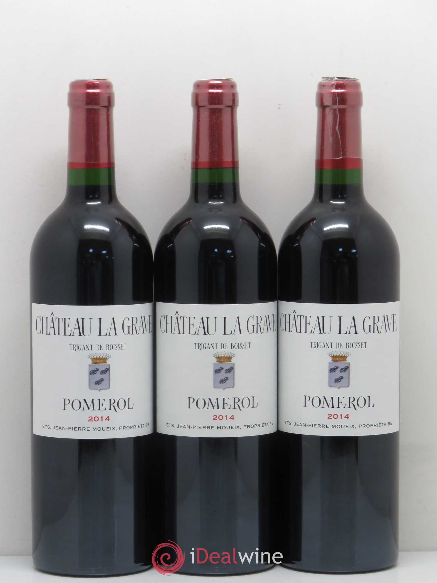 Château La Grave à Pomerol (Trigant de Boisset) 2014 - Lot de 12 bouteilles - 1