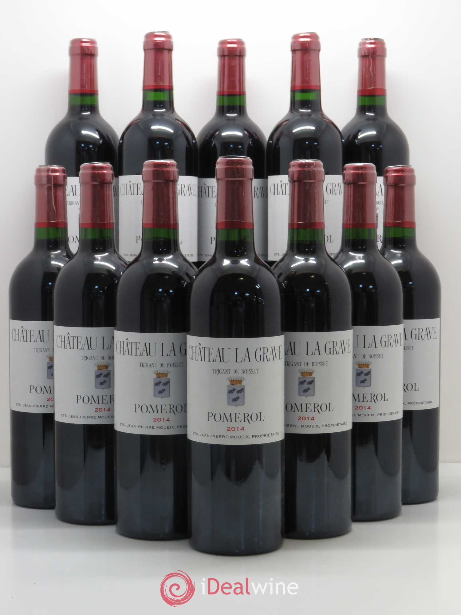 Château La Grave à Pomerol (Trigant de Boisset) 2014 - Lot de 12 bouteilles - 0