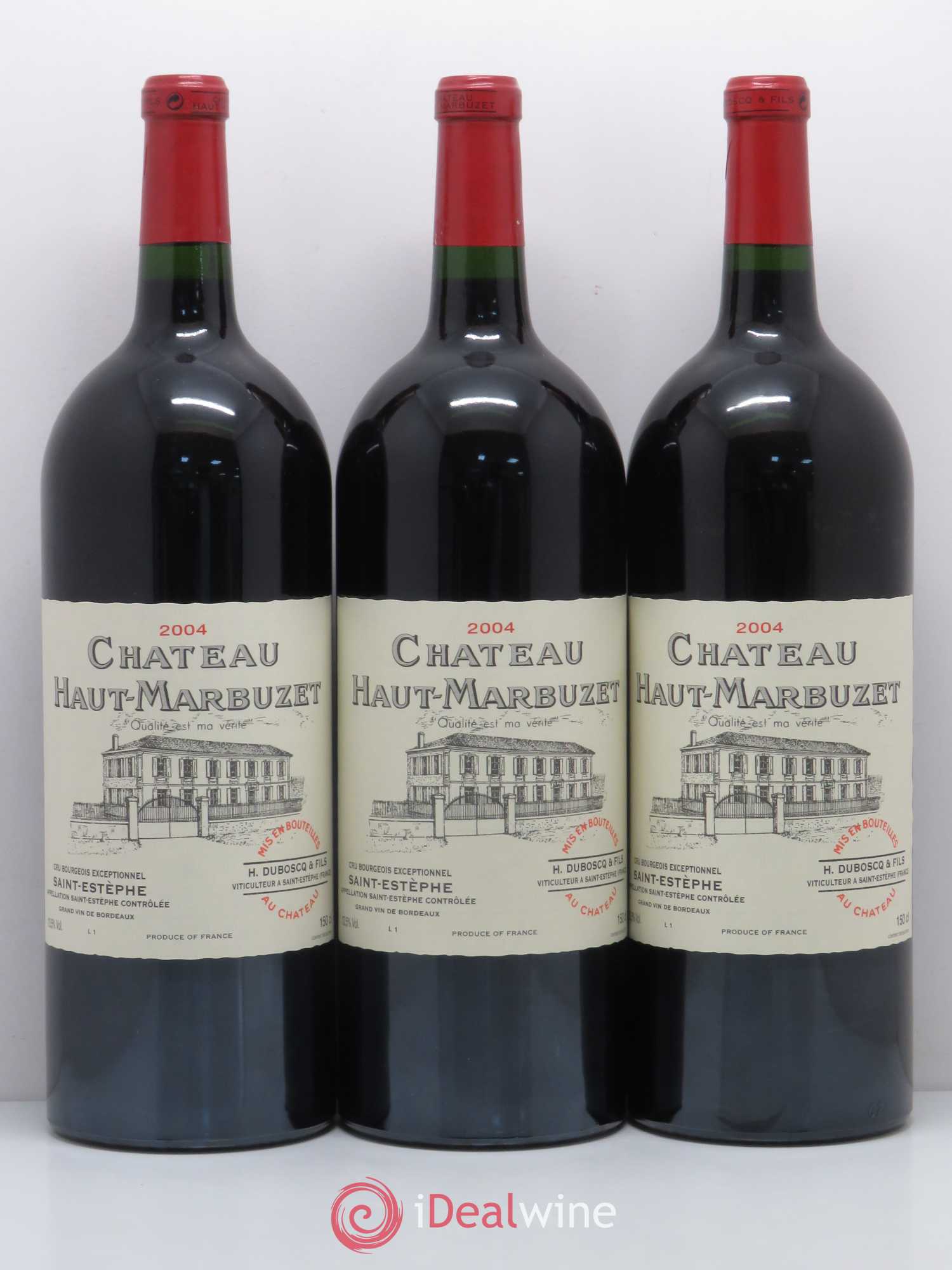 Château Haut Marbuzet 2004 - Lot de 6 magnums - 1