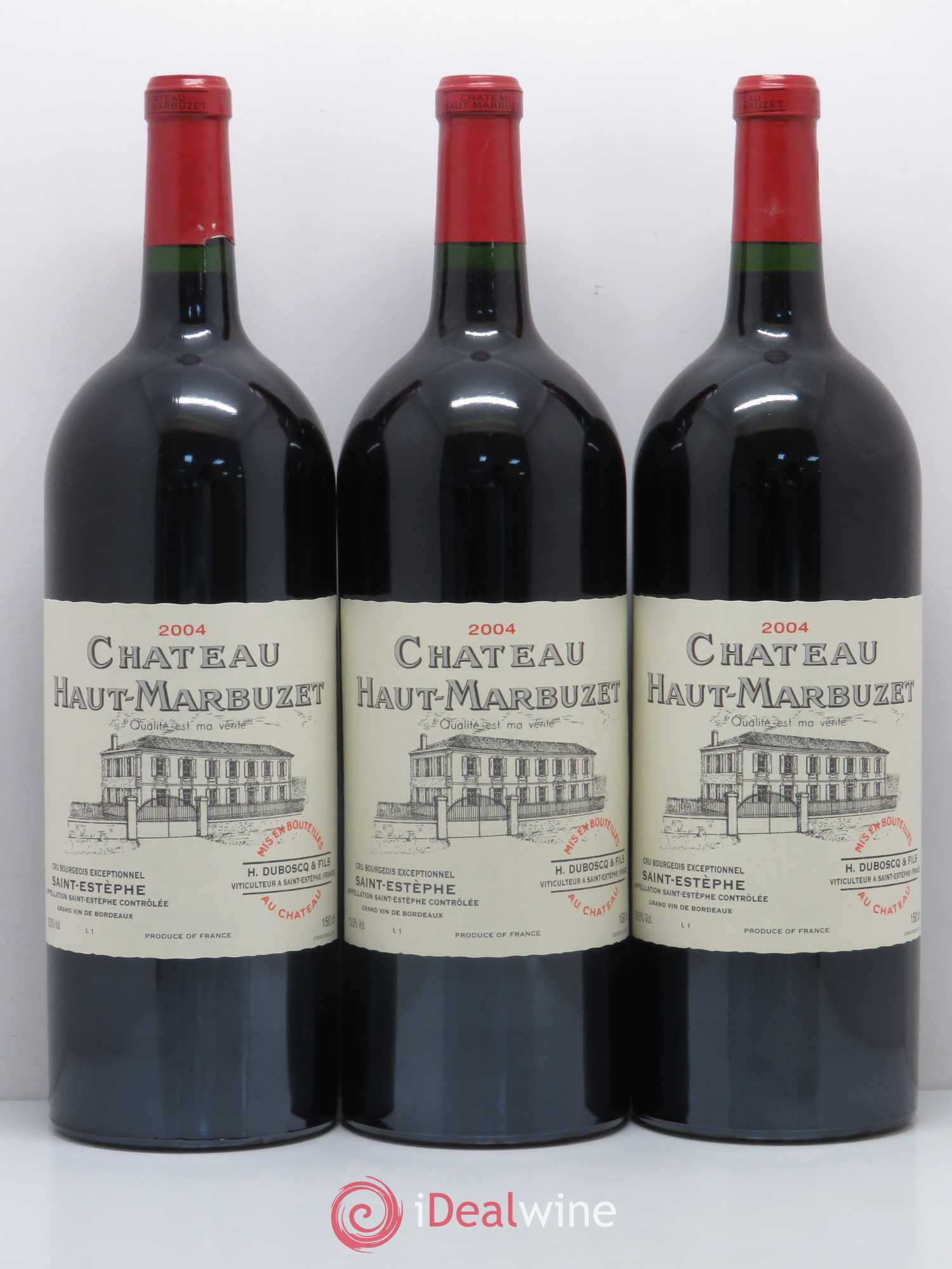 Château Haut Marbuzet 2004 - Lot de 6 magnums - 2