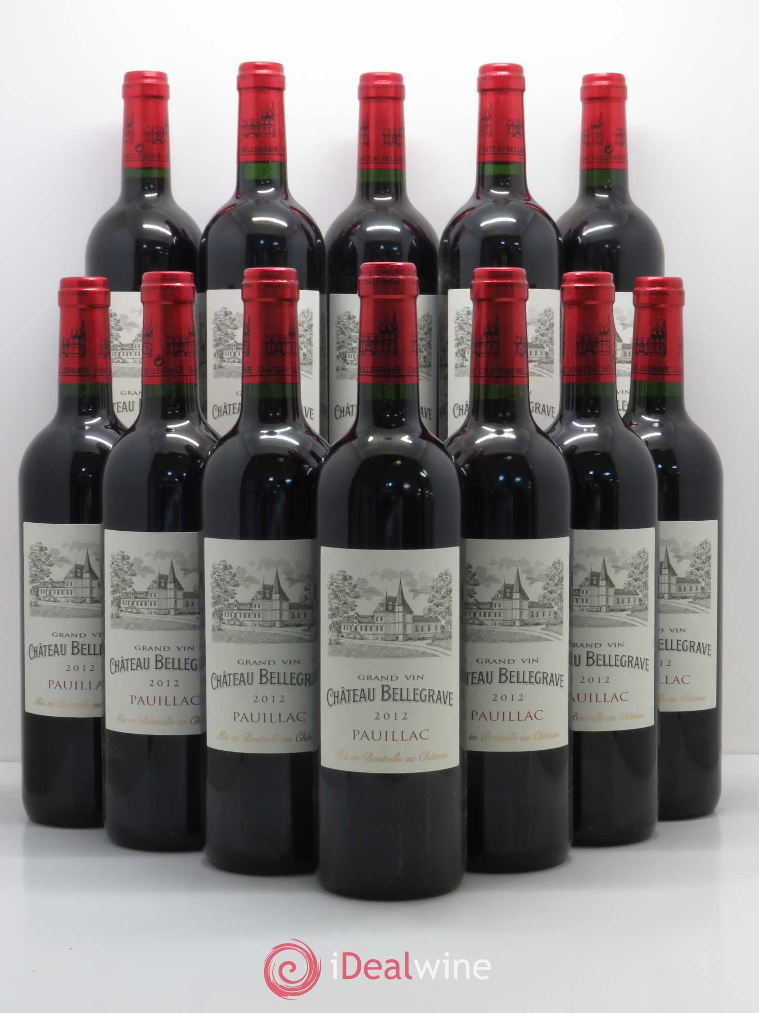 Château Bellegrave Cru Bourgeois 2012 - Lot de 12 bouteilles - 0
