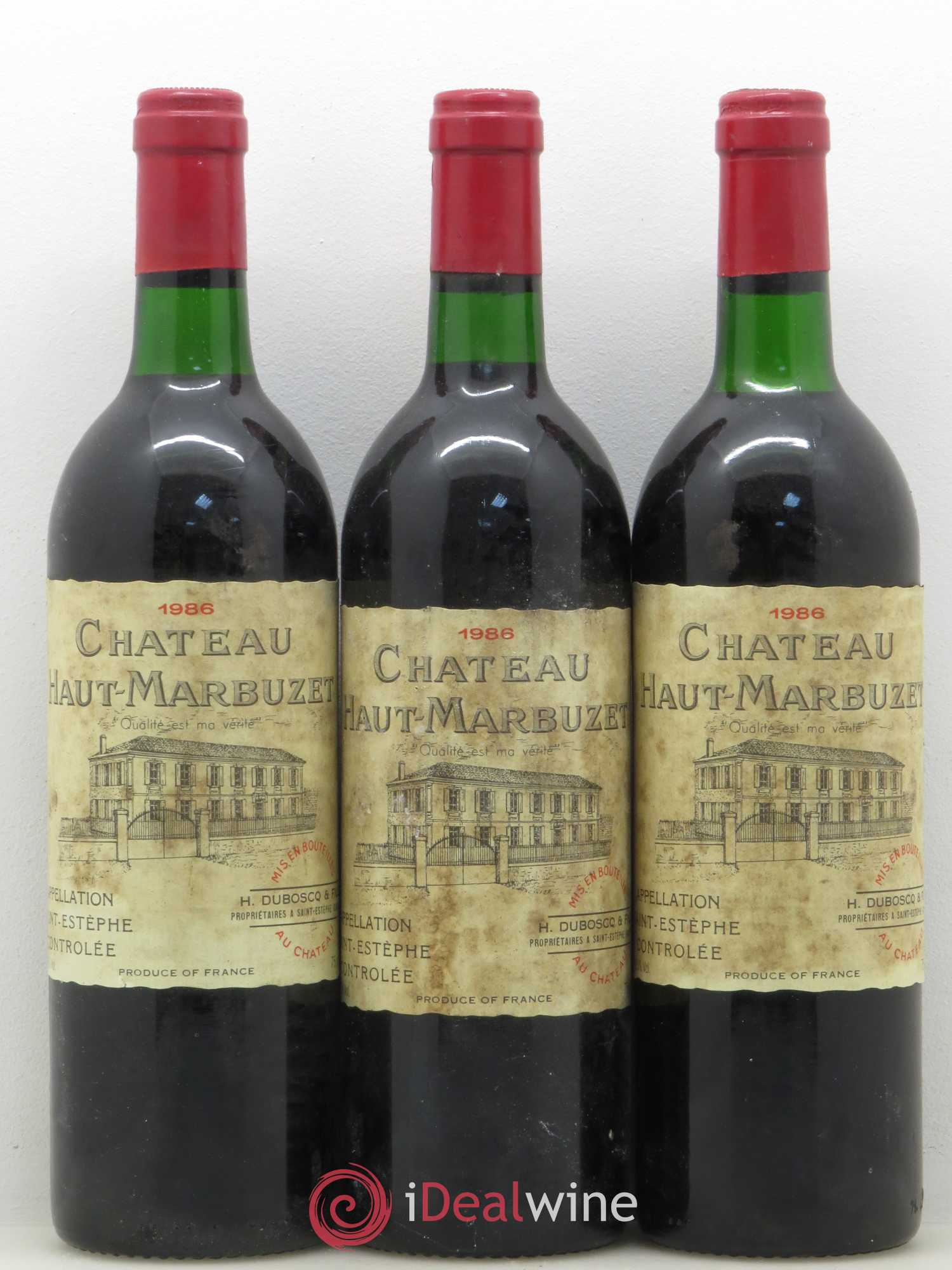 Château Haut Marbuzet 1986 - Lot de 12 bouteilles - 4