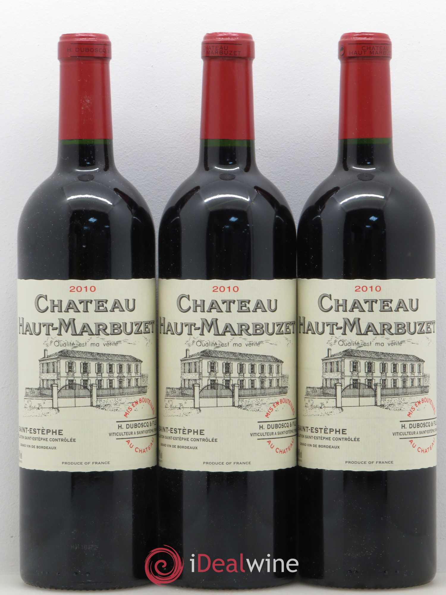 Château Haut Marbuzet 2010 - Lot de 12 bouteilles - 1