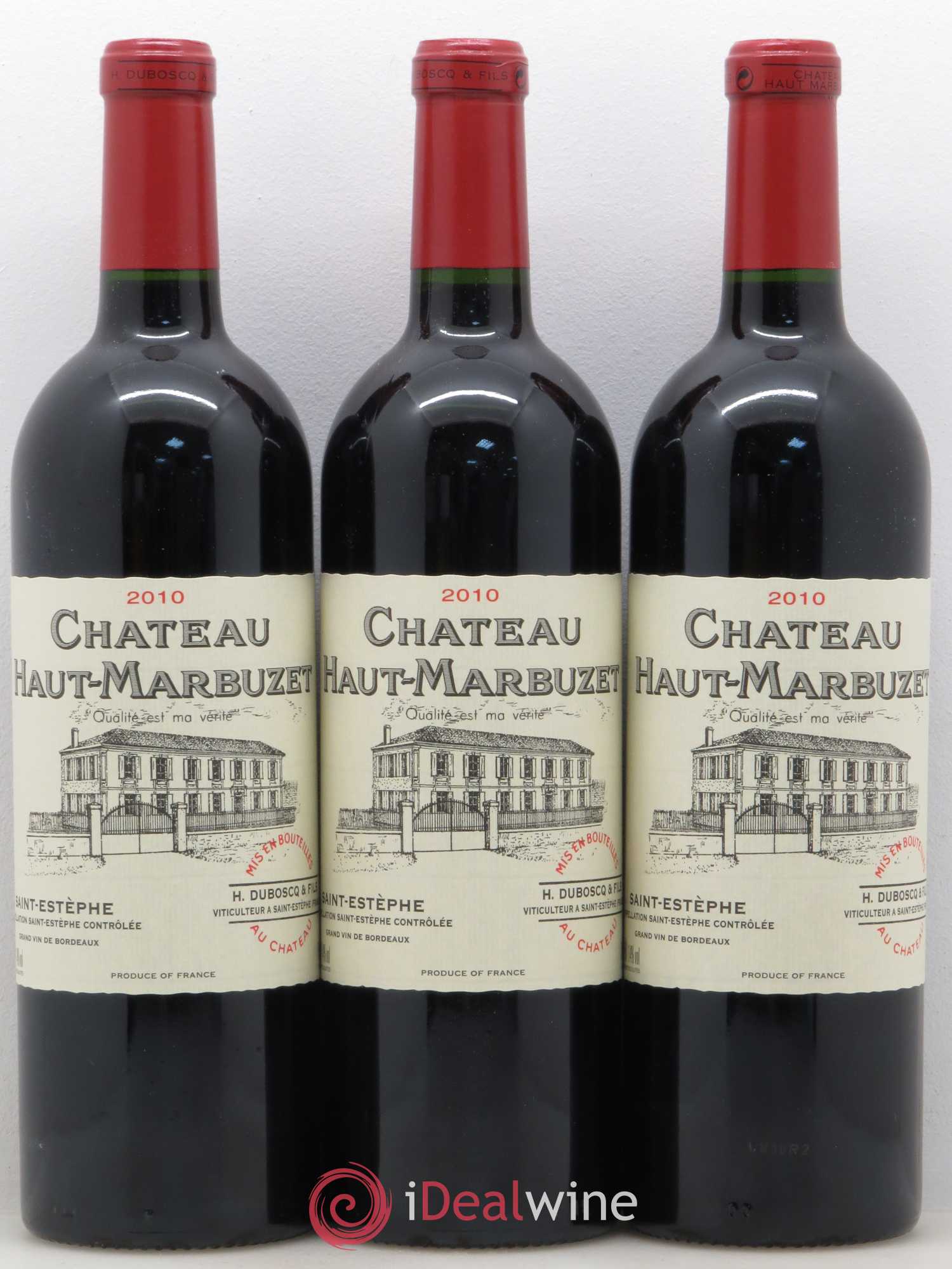 Château Haut Marbuzet 2010 - Lot de 12 bouteilles - 1