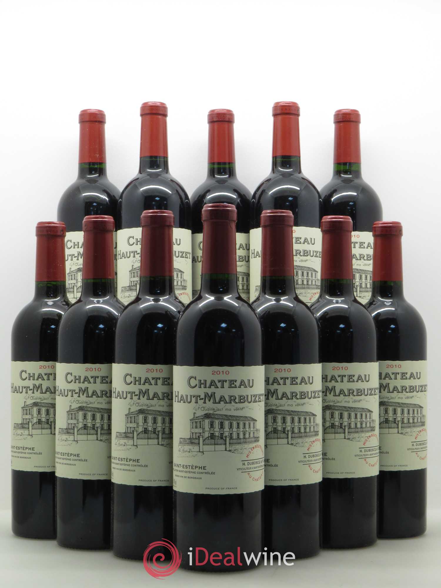 Château Haut Marbuzet 2010 - Lot de 12 bouteilles - 0