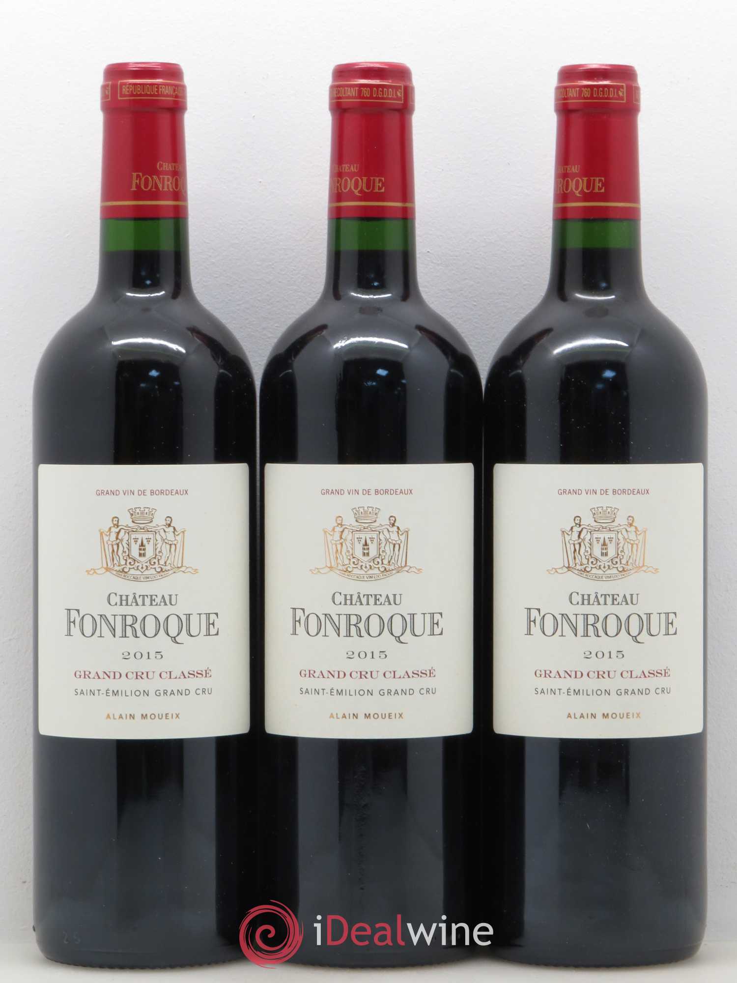 Château Fonroque Grand Cru Classé 2015 - Lot de 12 bouteilles - 1