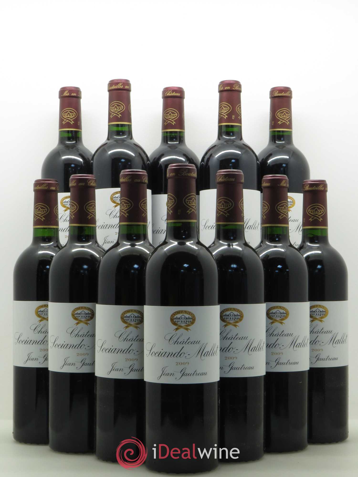 Château Sociando Mallet 2009 - Lot de 12 bouteilles - 0
