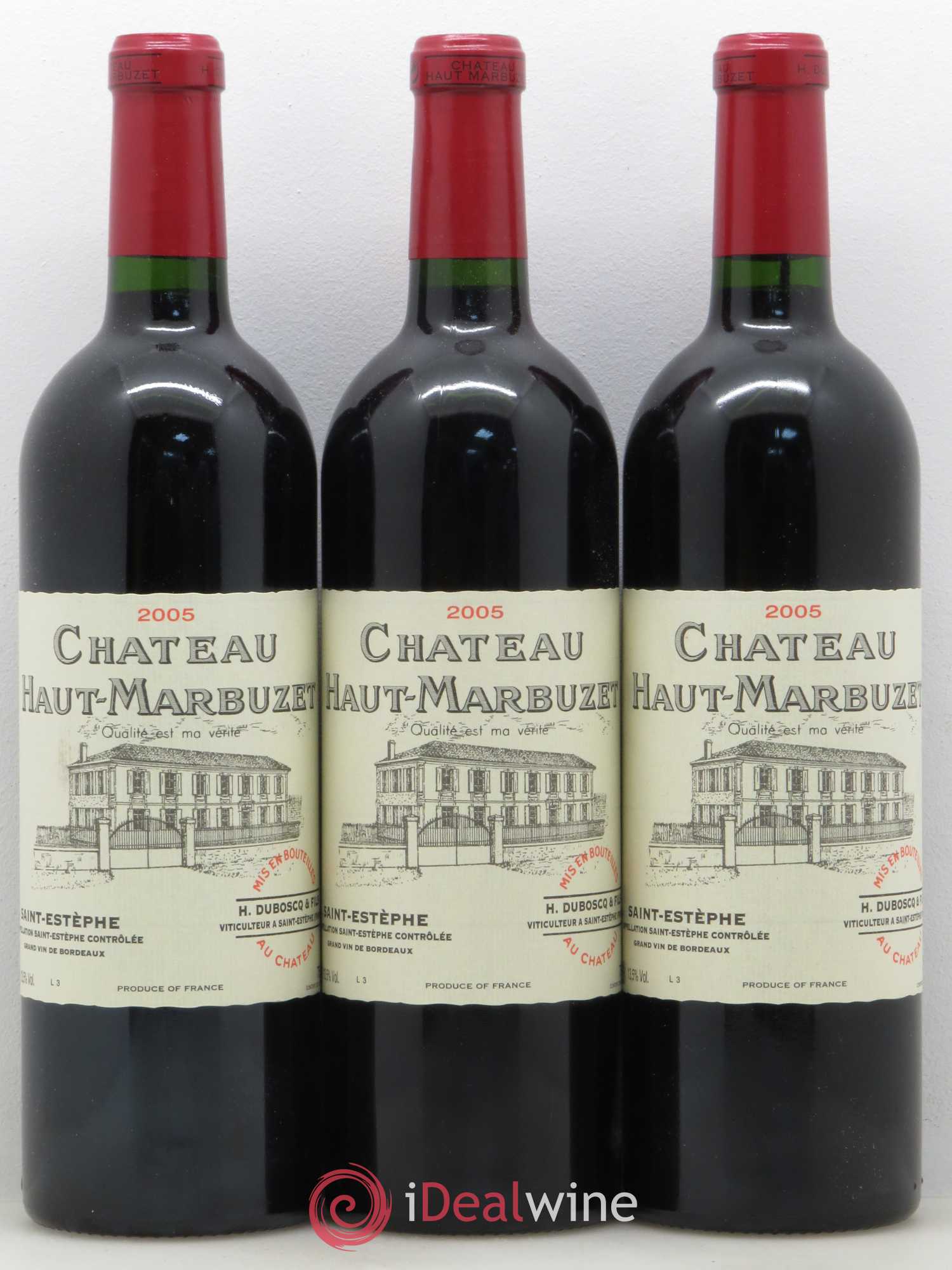 Château Haut Marbuzet 2005 - Lot de 12 bouteilles - 1