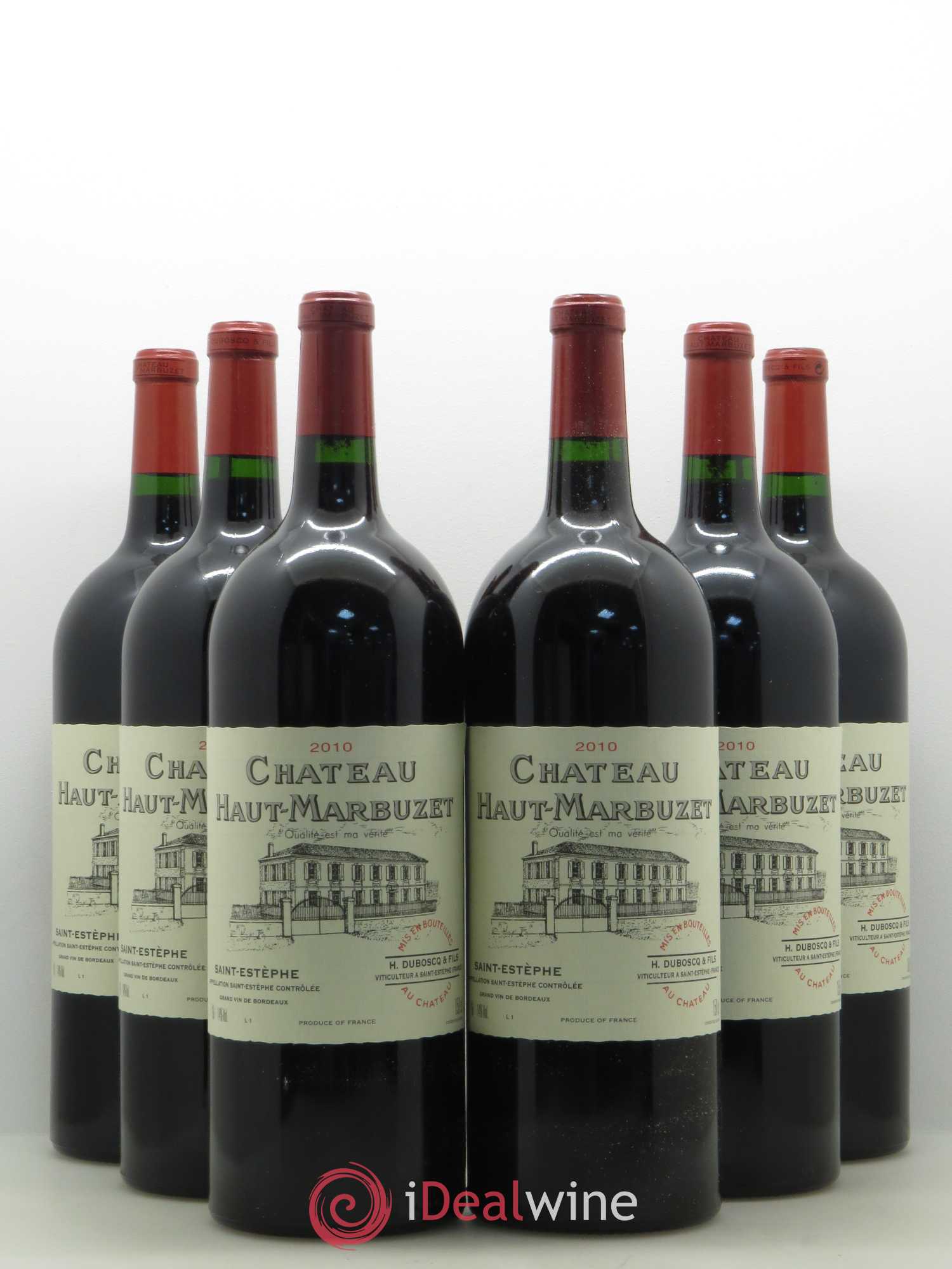 Château Haut Marbuzet 2010 - Lot de 6 magnums - 0
