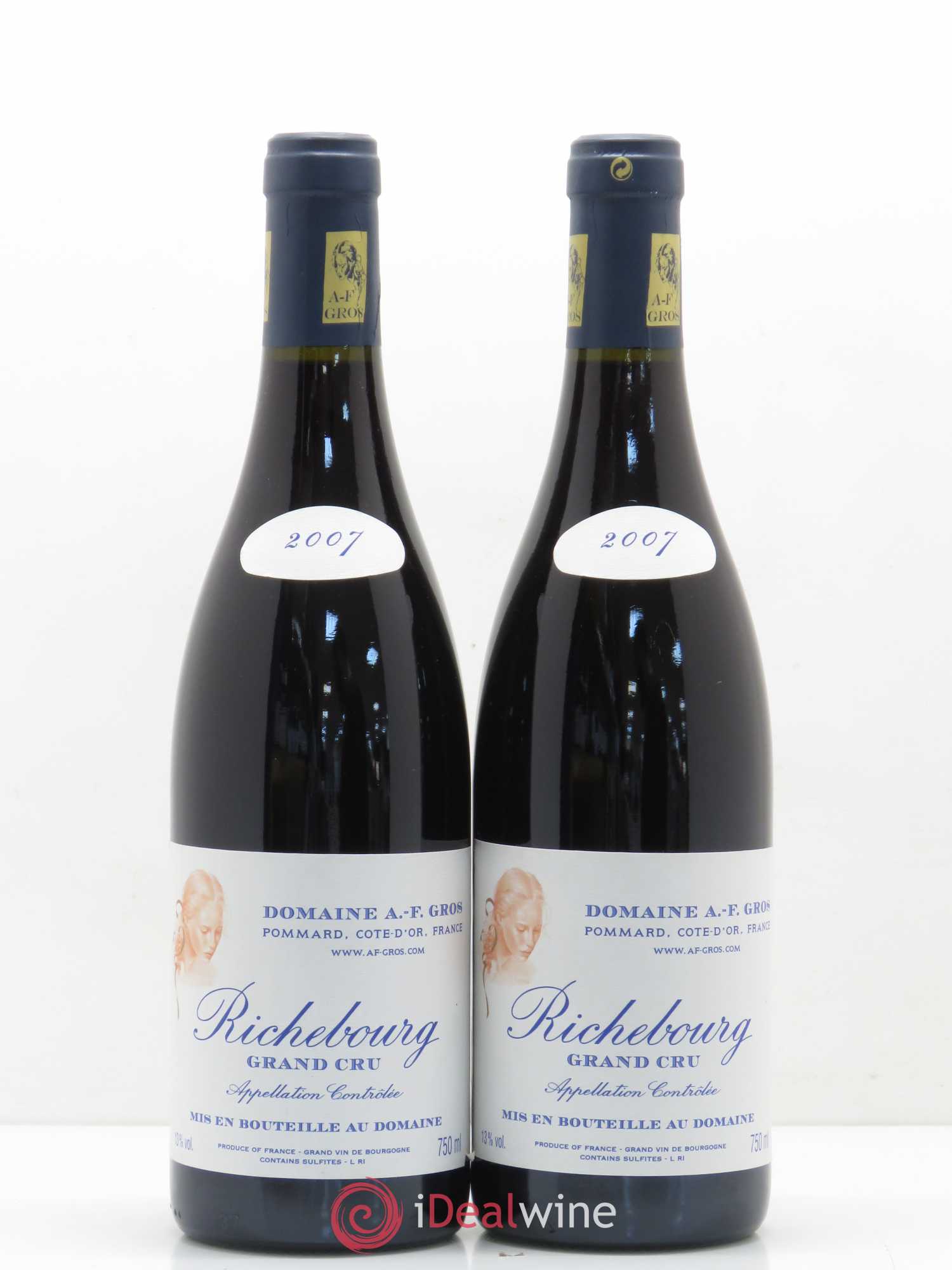 Richebourg Grand Cru Anne Gros 2007 - Lot de 2 bouteilles - 0