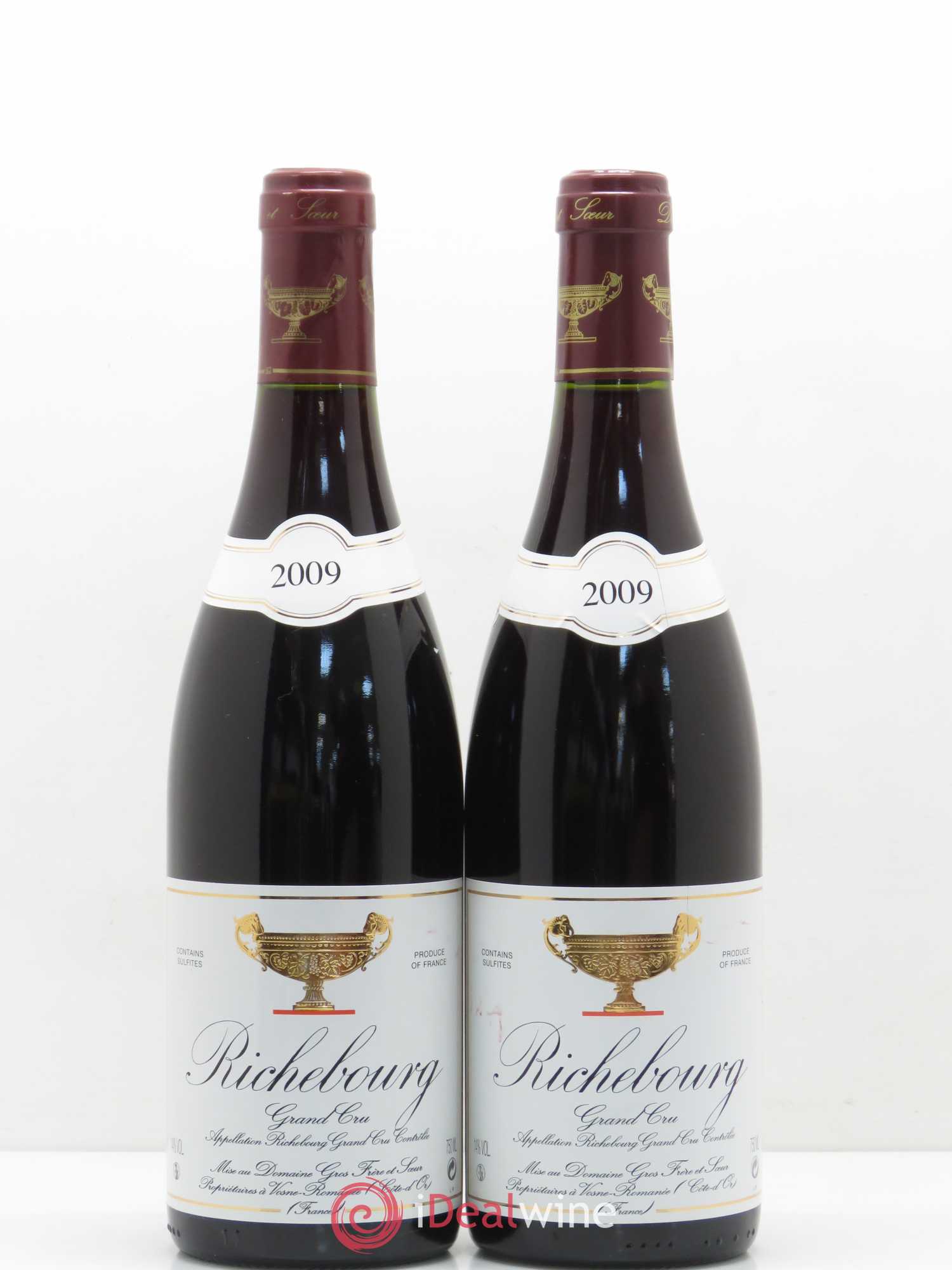 Richebourg Grand Cru Gros Frère & Soeur 2009 - Lot de 2 bouteilles - 0