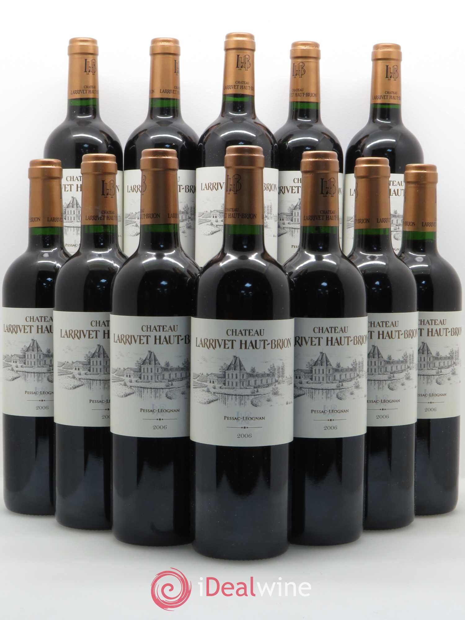 Château Larrivet Haut-Brion 2006 - Lot de 12 bouteilles - 0