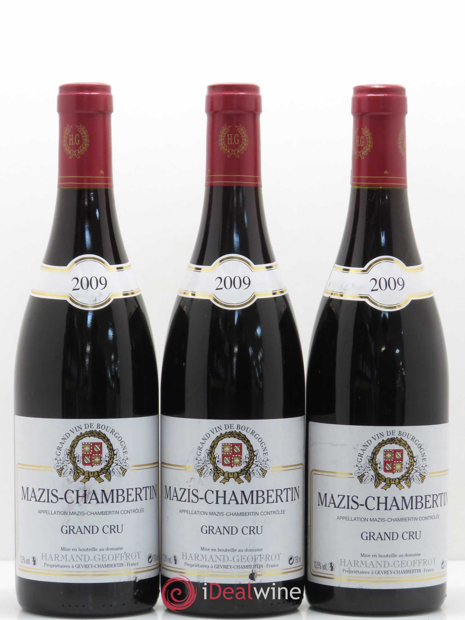 Mazis-Chambertin Grand Cru Harmand Geoffroy 2009 - Lot de 3 bouteilles - 0
