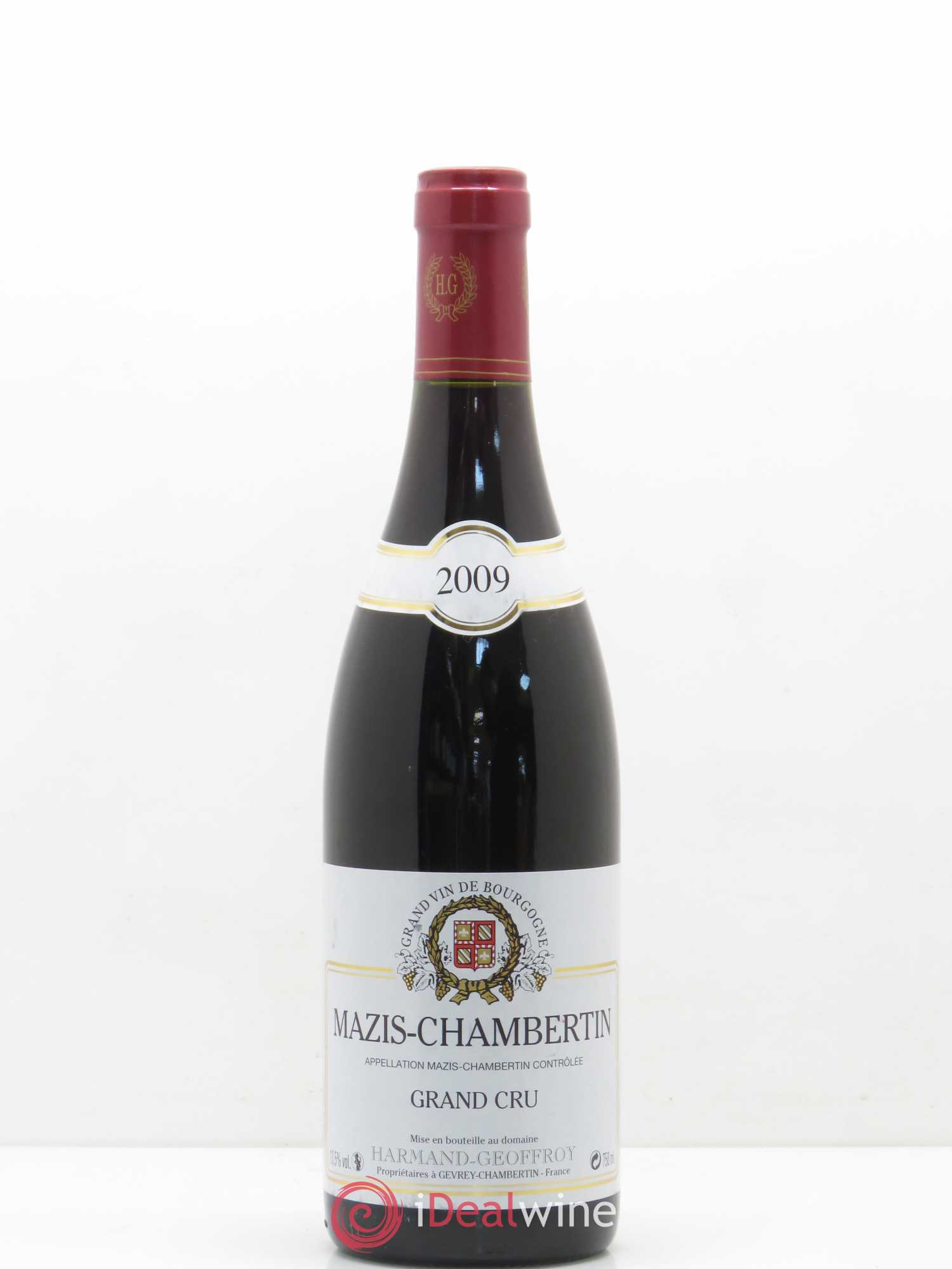 Mazis-Chambertin Grand Cru Harmand Geoffroy 2009 - Lot de 1 bouteille - 0