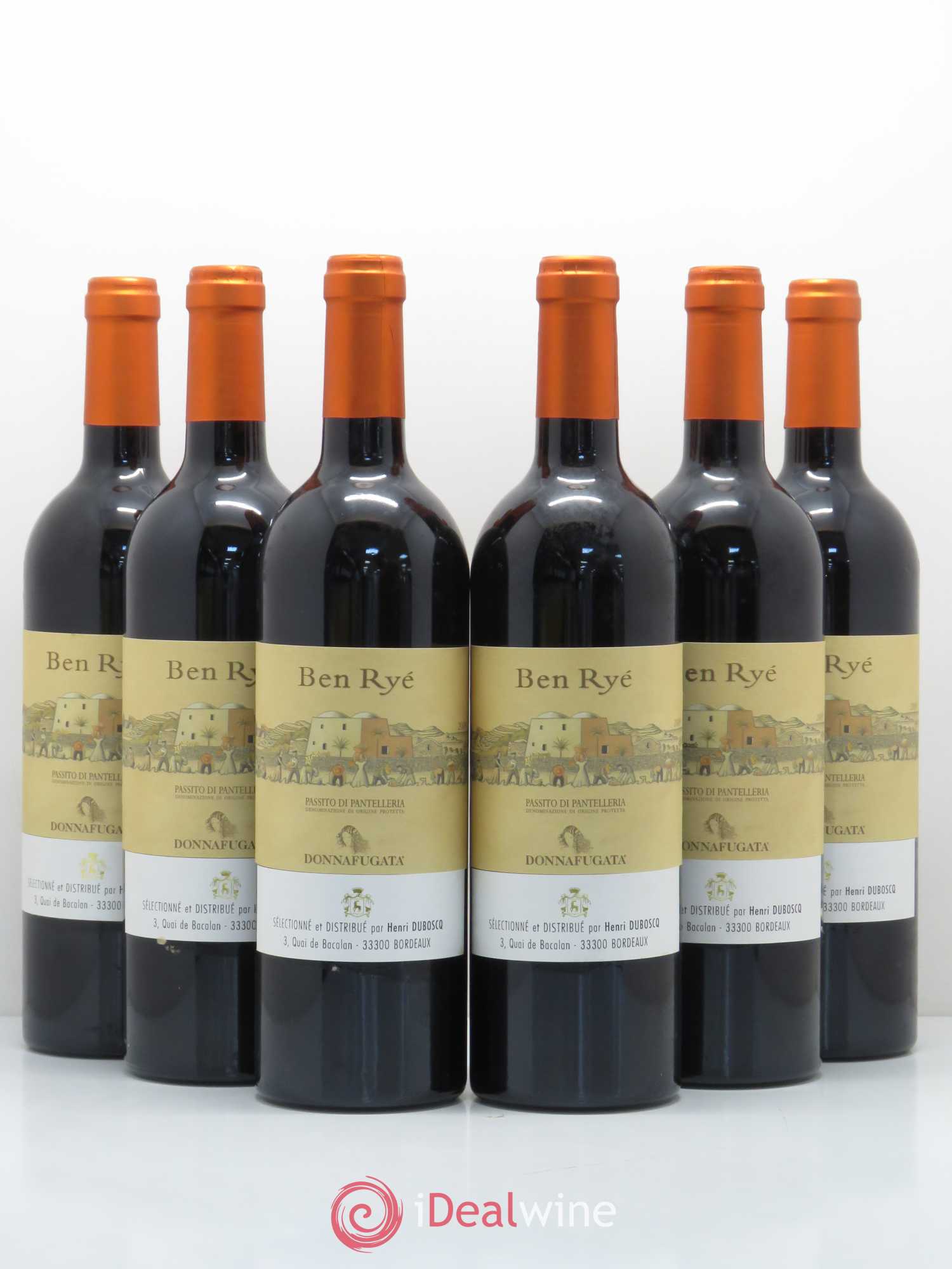 Italie Dona Fugata Ben Rye Pantelleria 2009 - Posten von 6 Flaschen - 0