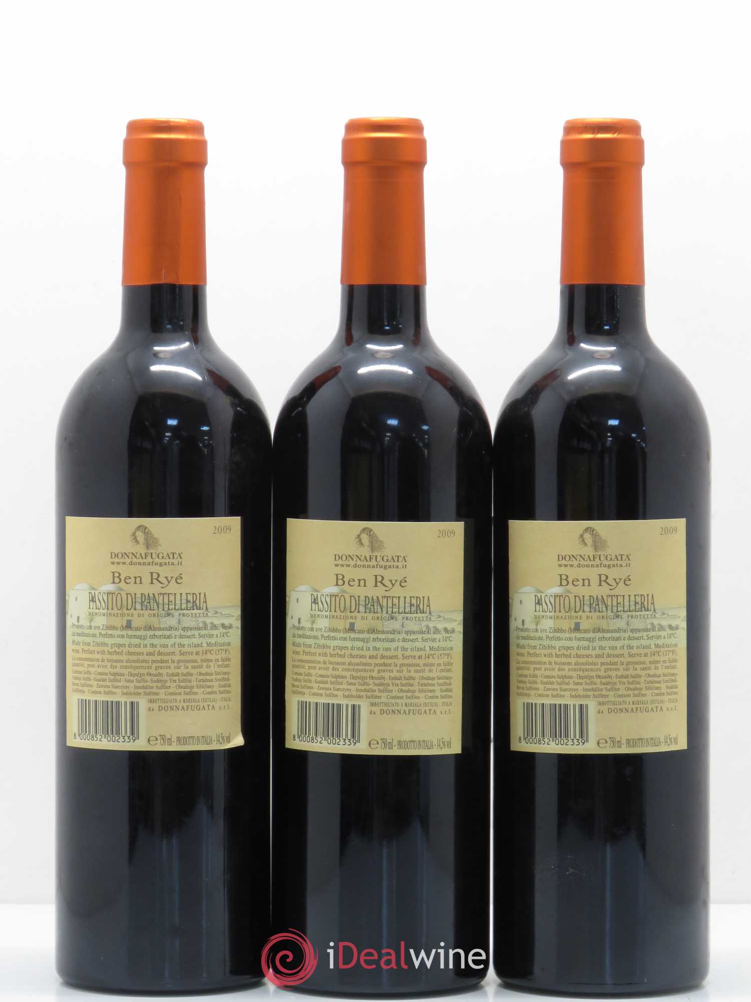 Italie Dona Fugata Ben Rye Pantelleria 2009 - Posten von 6 Flaschen - 4