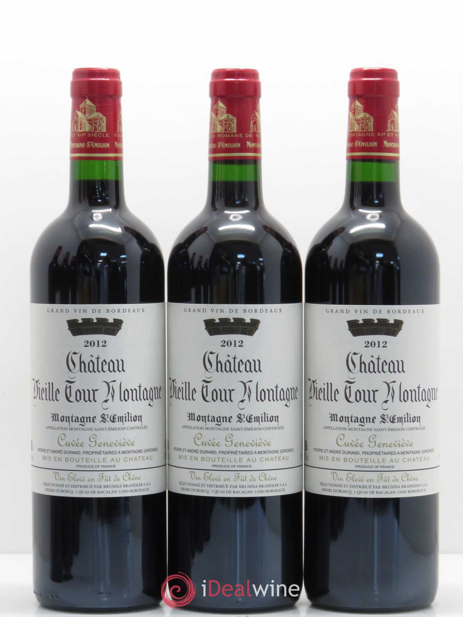 Montagne Saint-Émilion Vieille Tour Montagne cuvée Geneviève  (sans prix de réserve) 2012 - Lot de 6 bouteilles - 1
