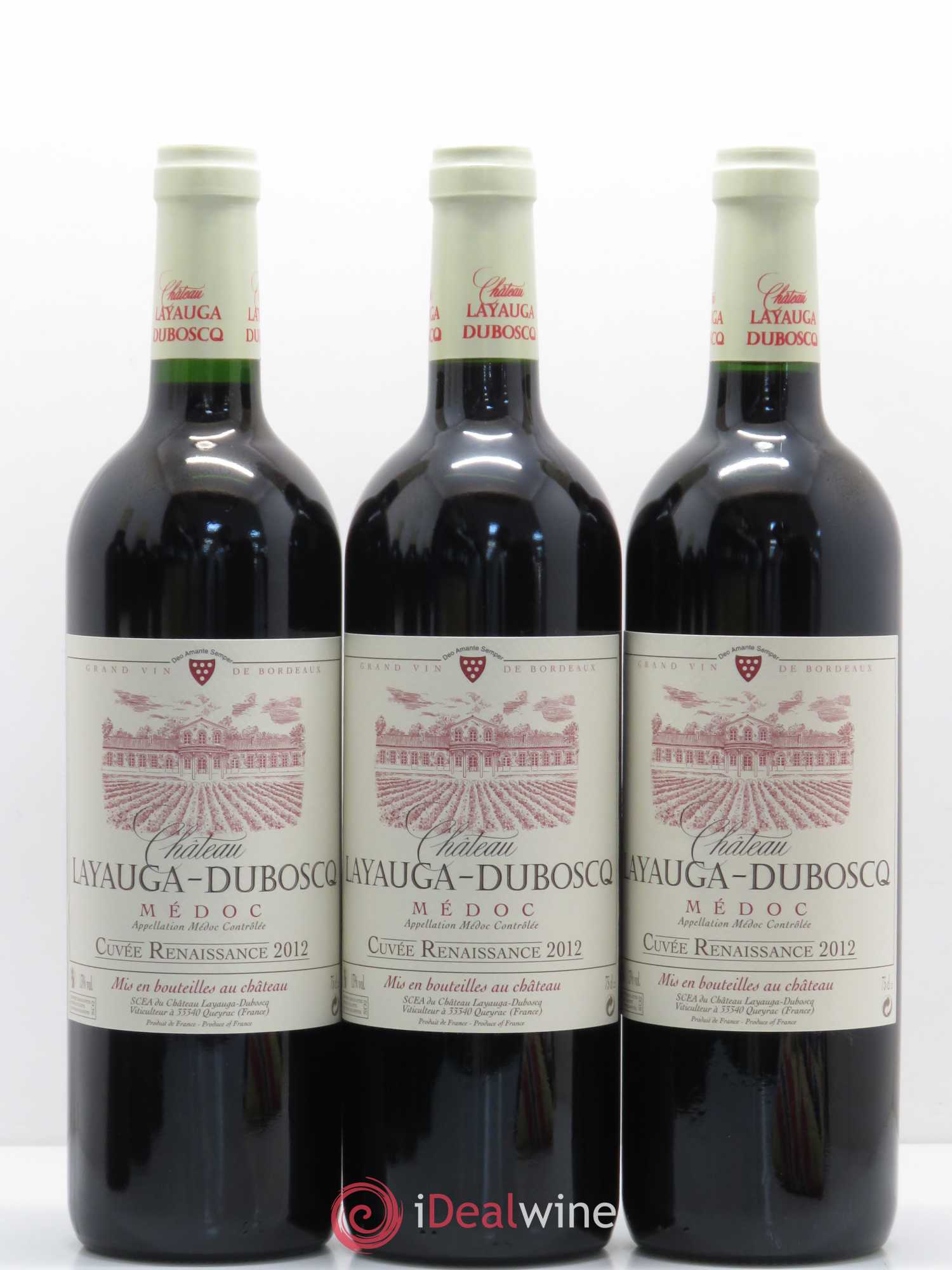 Médoc Layauga Duboscq cuvée Renaissance (sans prix de réserve) 2012 - Posten von 6 Flaschen - 1