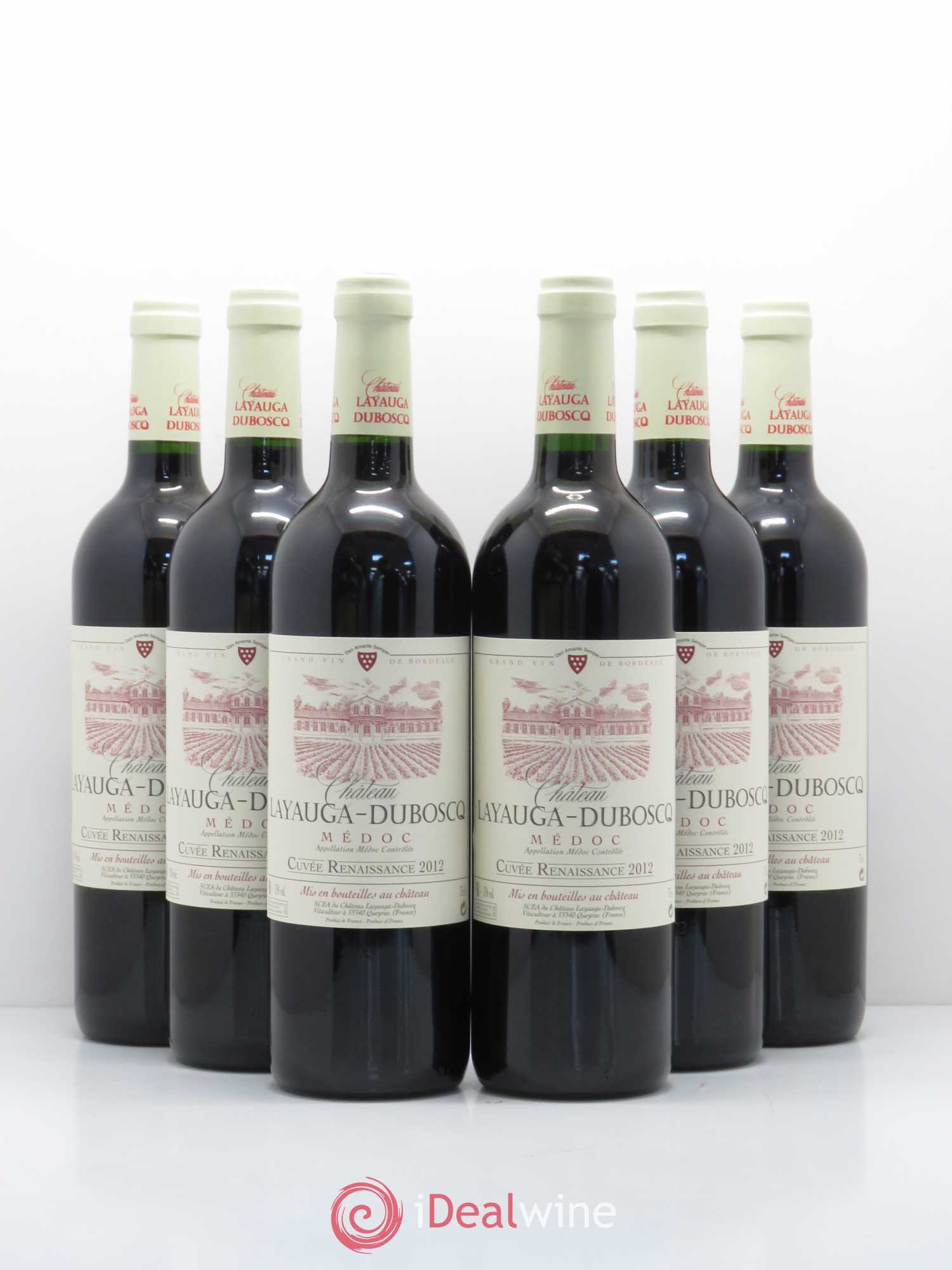 Médoc Layauga Duboscq cuvée Renaissance (sans prix de réserve) 2012 - Posten von 6 Flaschen - 0
