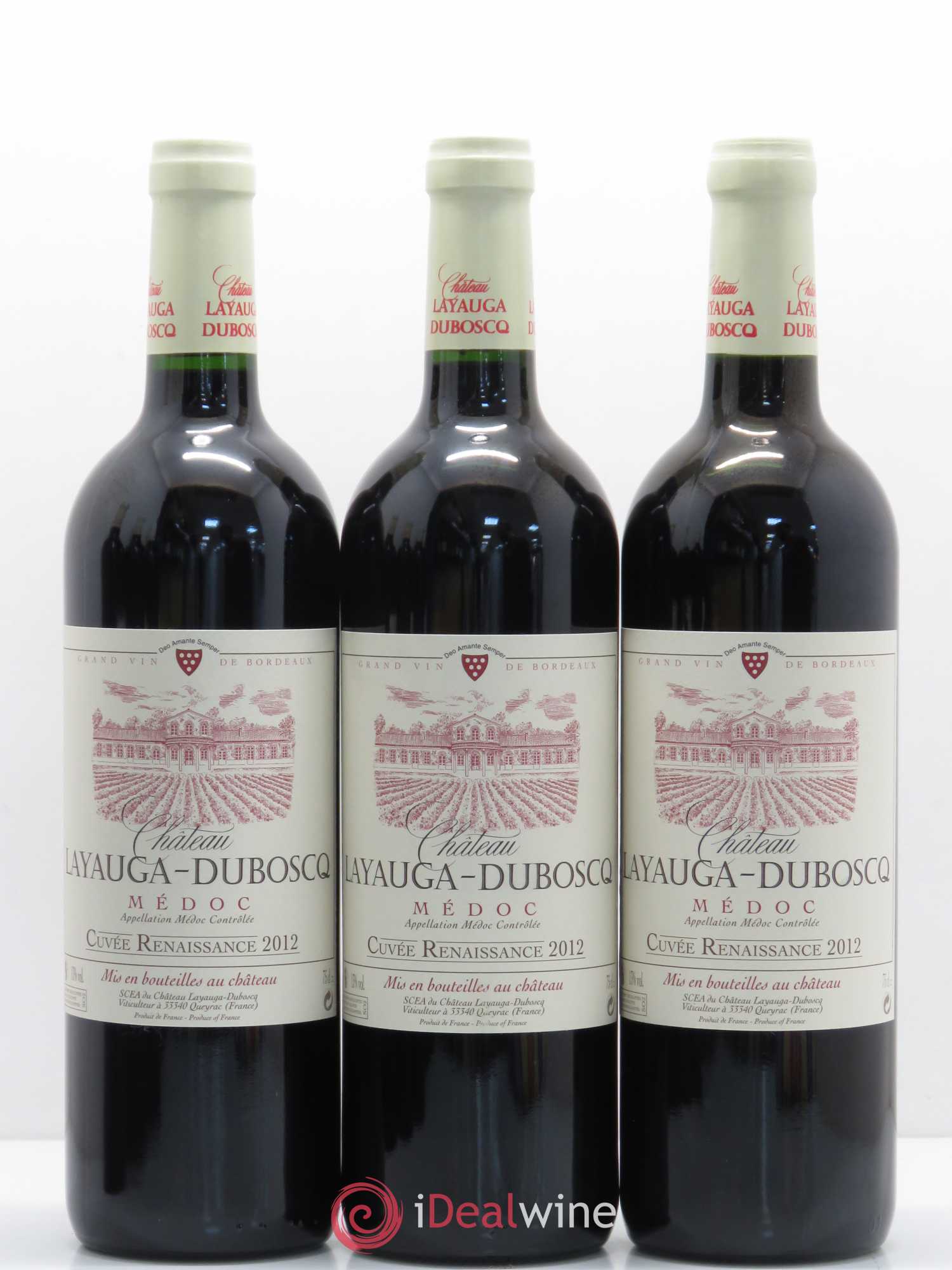 Médoc Layauga Duboscq cuvée Renaissance (sans prix de réserve) 2012 - Posten von 6 Flaschen - 1