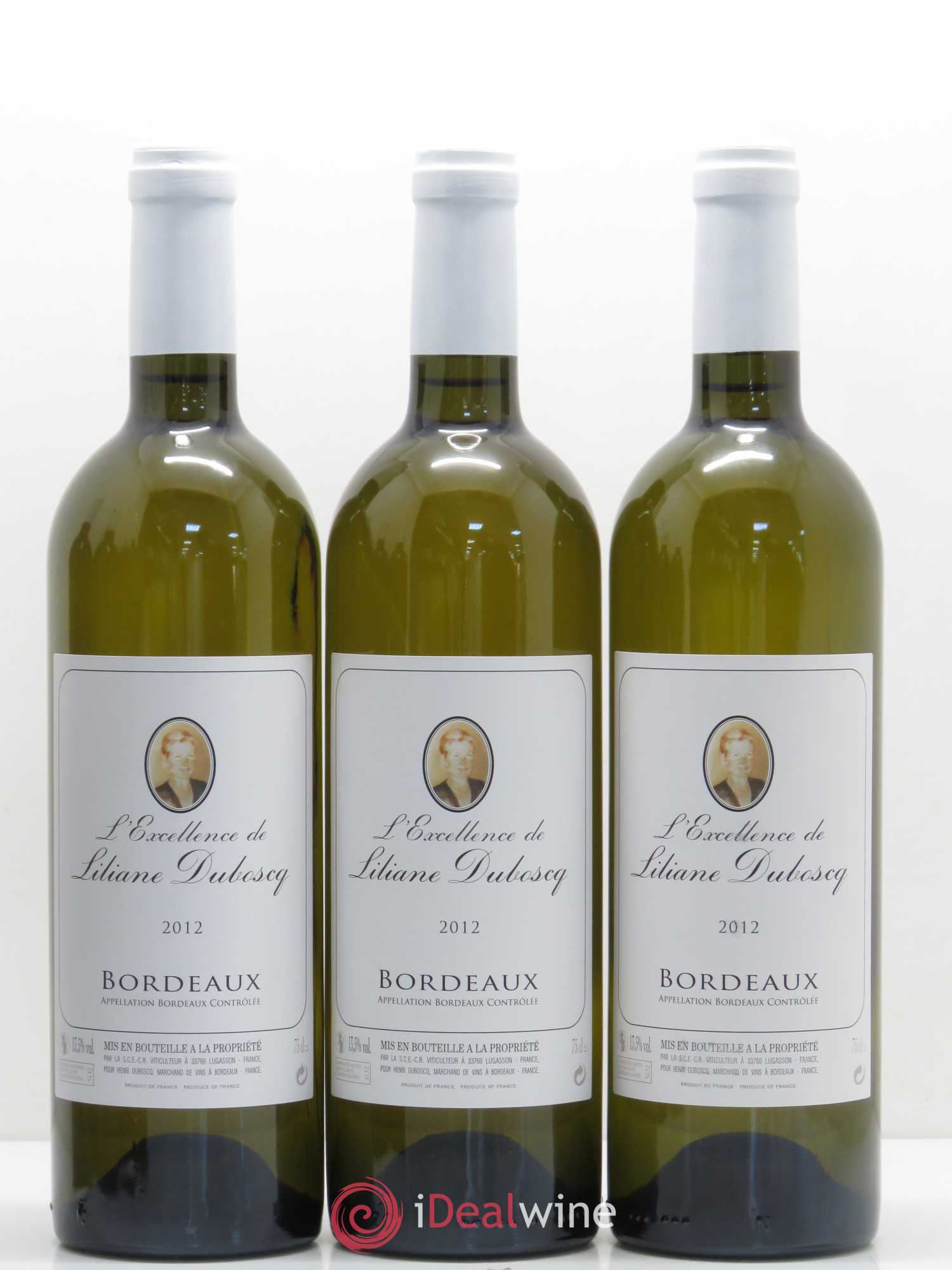 Bordeaux Excellence de Liliane Duboscq (sans prix de réserve) 2012 - Lot de 6 bouteilles - 2