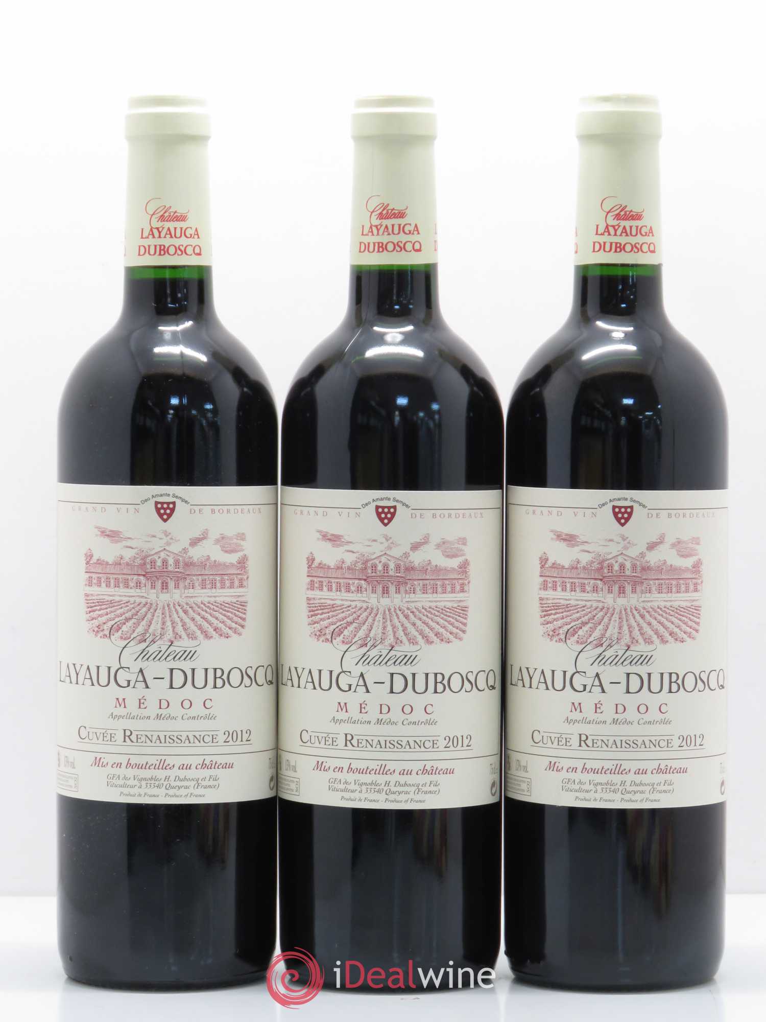Médoc Layauga Duboscq Cuvée Renaissance (sans prix de réserve) 2012 - Posten von 12 Flaschen - 1
