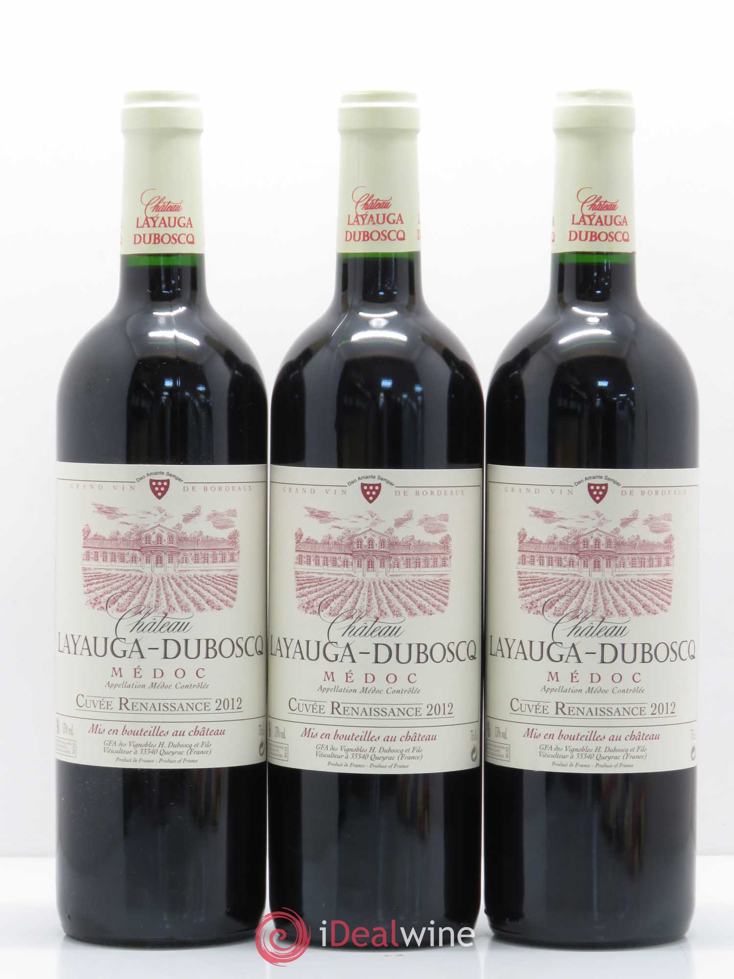 Médoc Layauga Duboscq Cuvée Renaissance (sans prix de réserve) 2012 - Posten von 12 Flaschen - 3