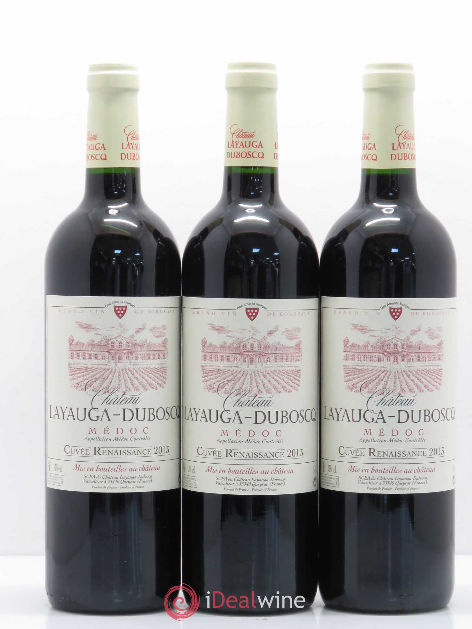 Médoc Layauga Duboscq Cuvée Renaissance (sans prix de réserve) 2013 - Posten von 12 Flaschen - 2