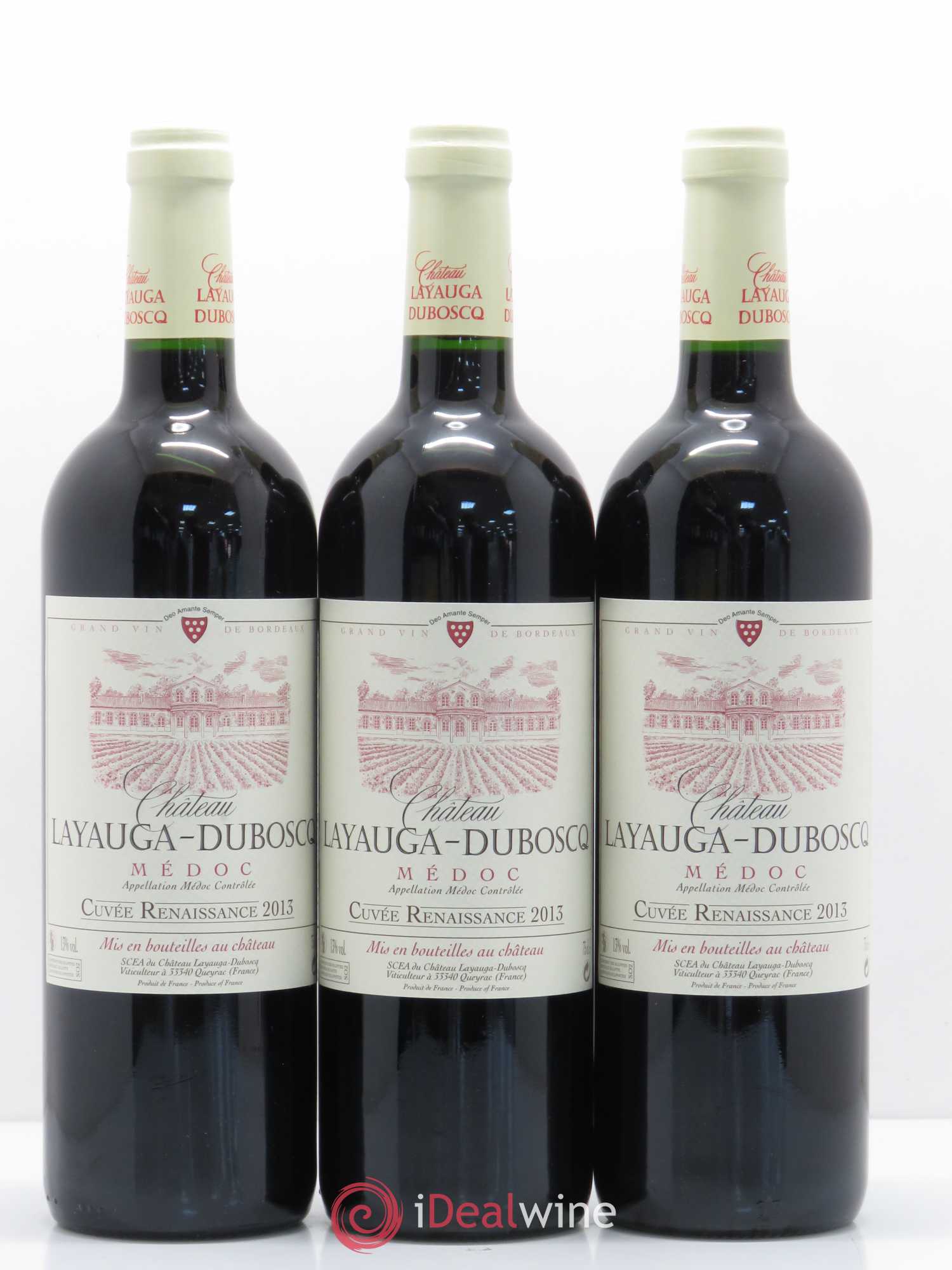 Médoc Layauga Duboscq Cuvée Renaissance (sans prix de réserve) 2013 - Posten von 12 Flaschen - 3
