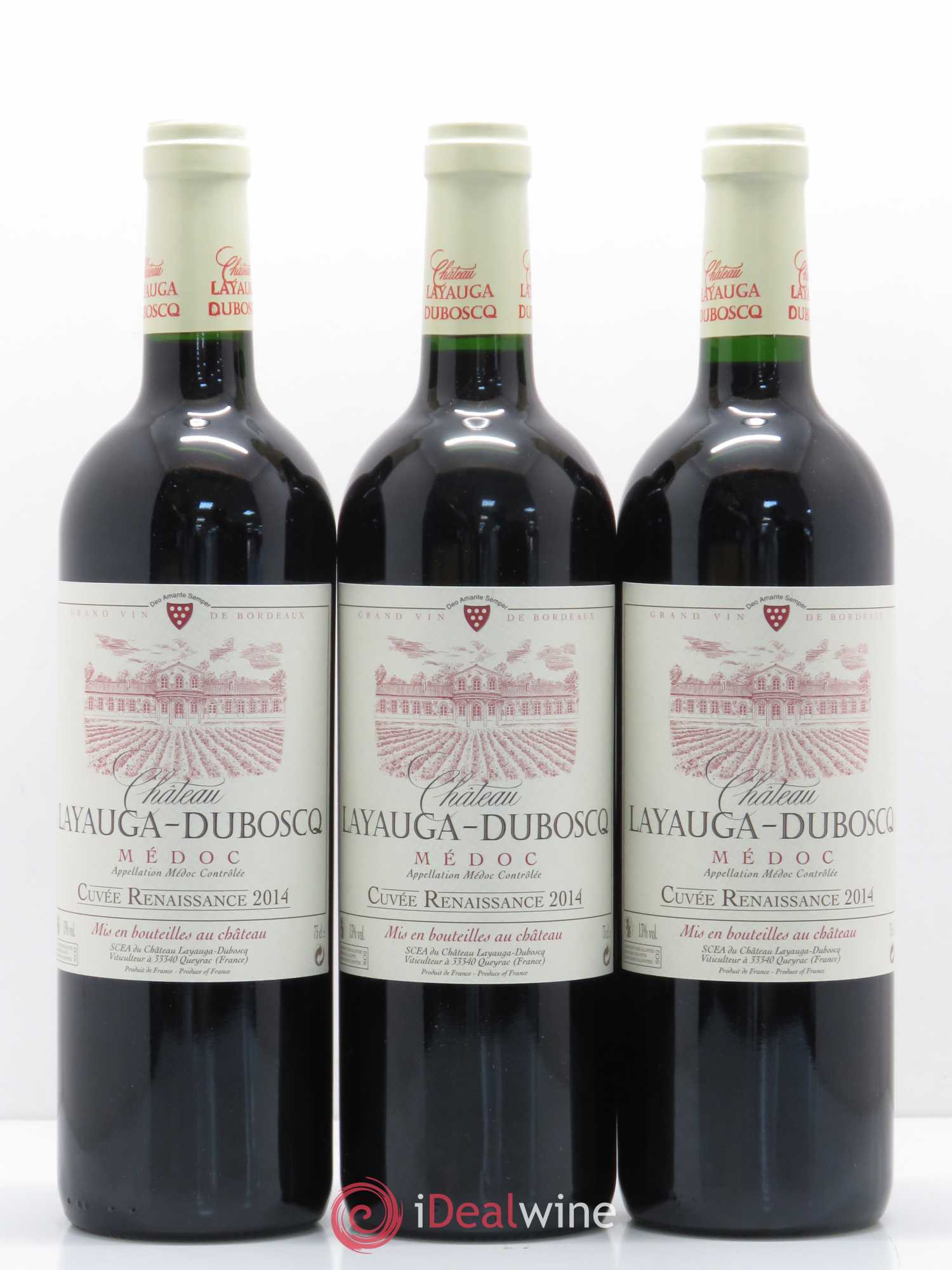 Médoc Layauga Duboscq Cuvée Renaissance (sans prix de réserve) 2014 - Posten von 6 Flaschen - 2