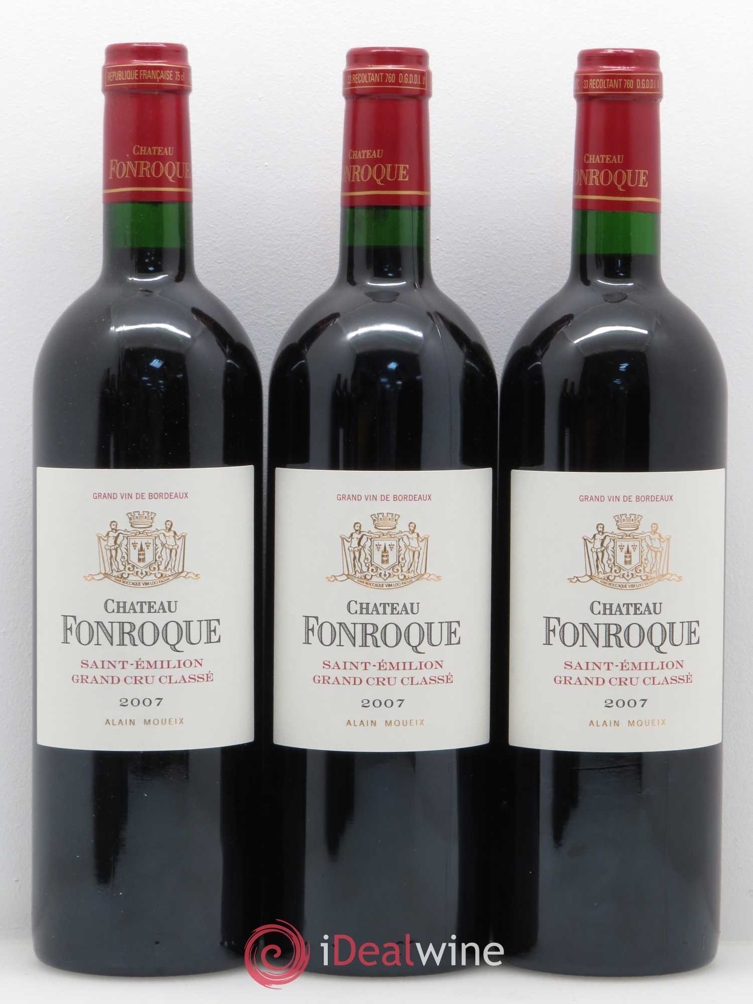 Château Fonroque Grand Cru Classé 2007 - Lot de 12 bouteilles - 1