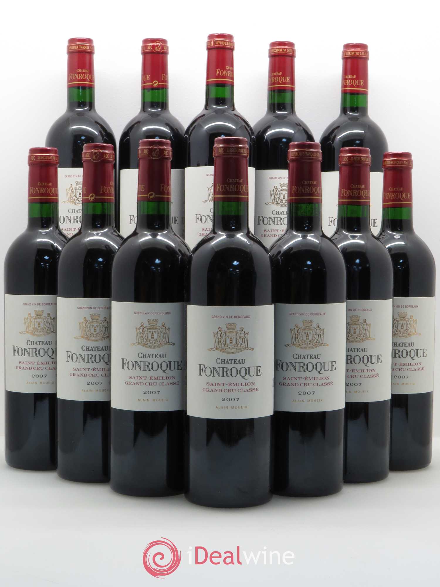 Château Fonroque Grand Cru Classé 2007 - Lot de 12 bouteilles - 0