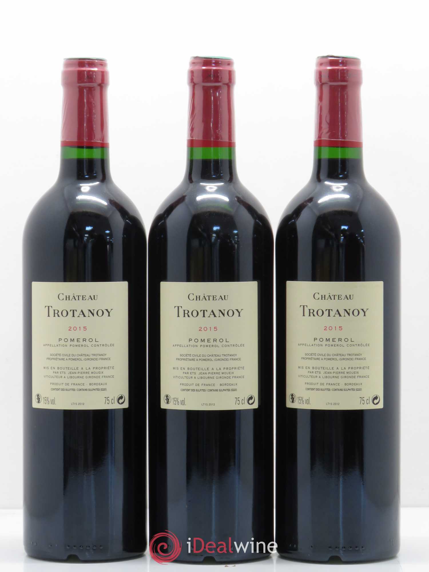 Château Trotanoy 2015 - Lot de 3 bouteilles - 1