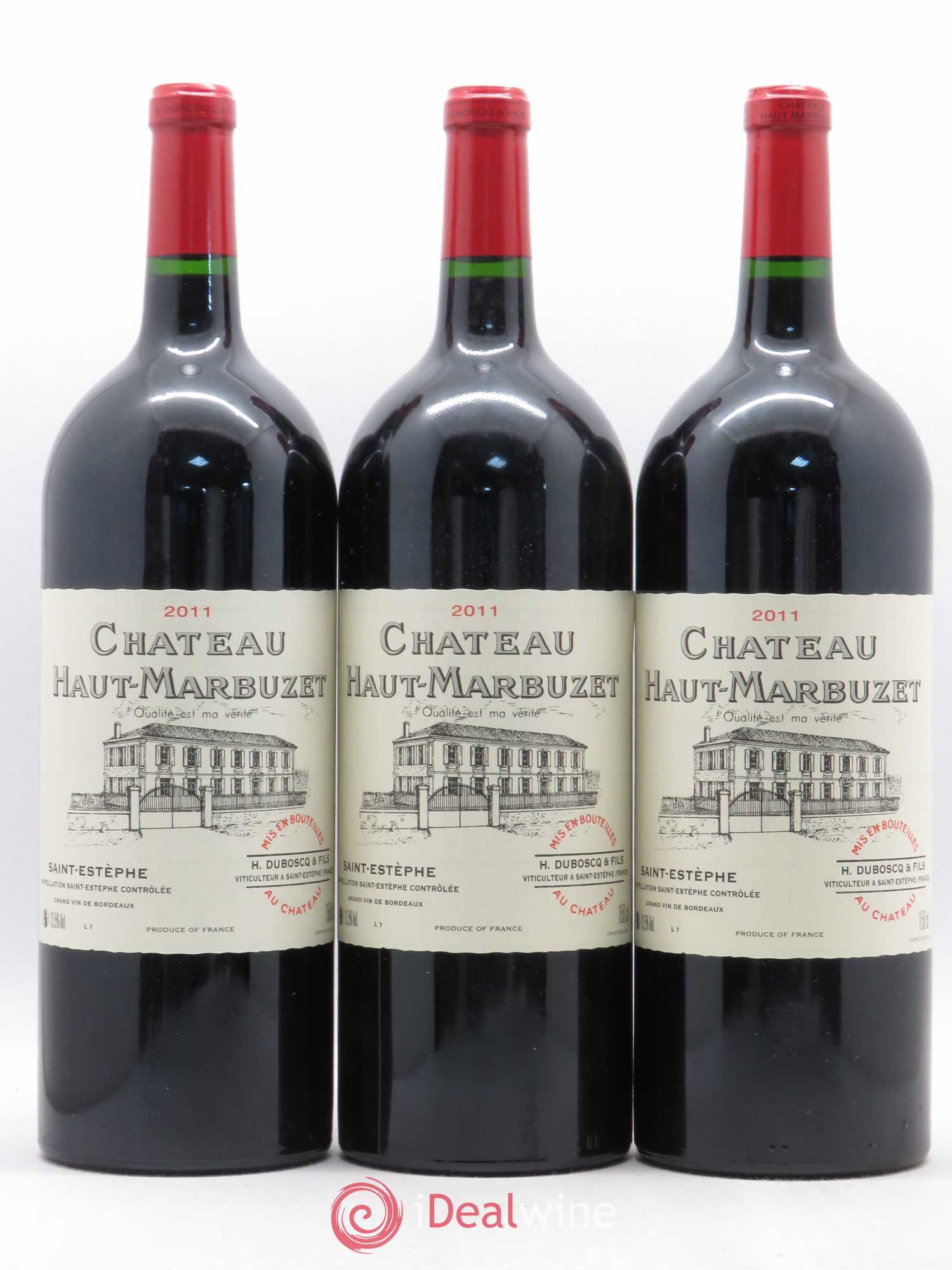 Château Haut Marbuzet 2011 - Lot de 3 magnums - 0