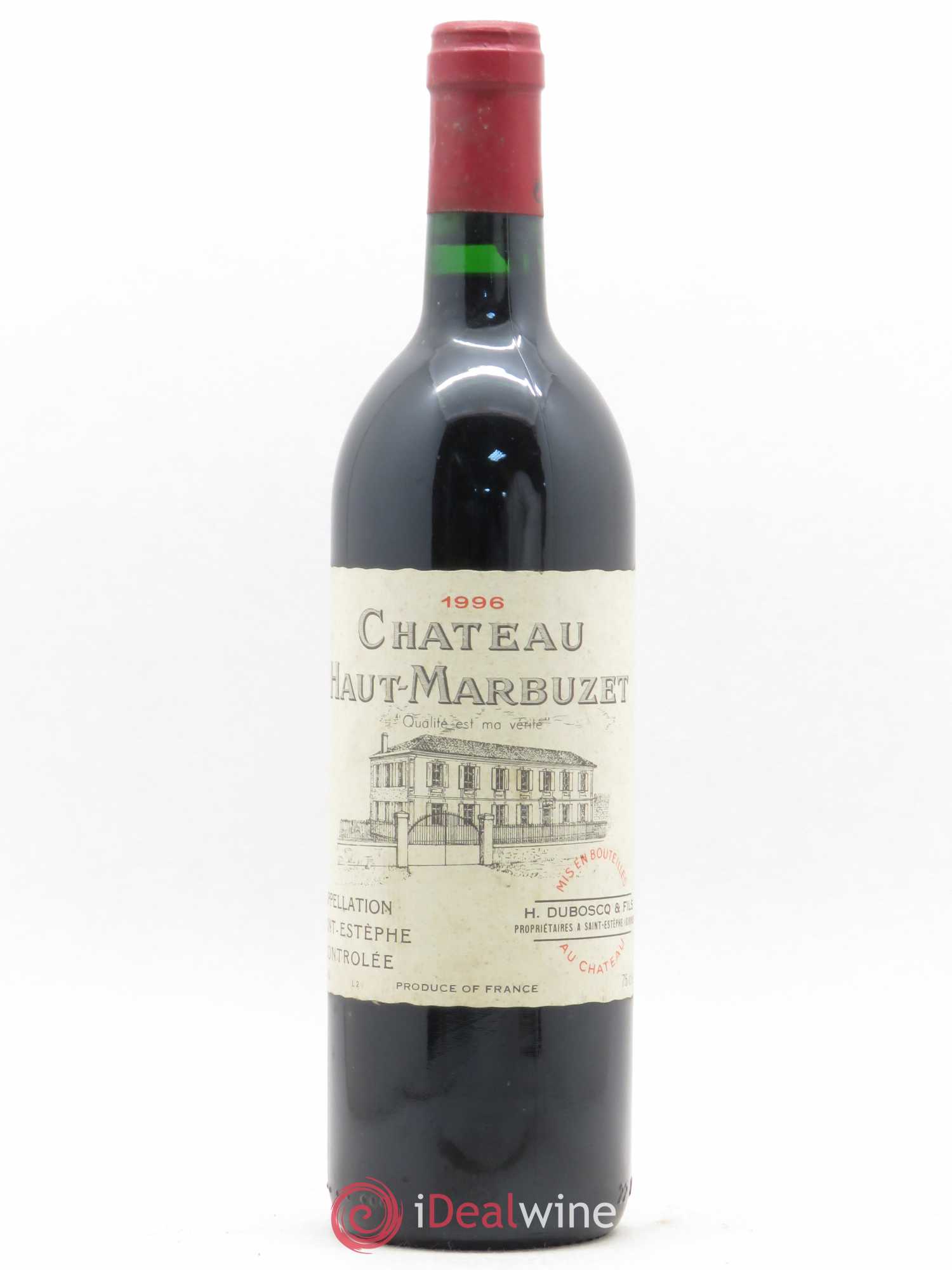Château Haut Marbuzet 1996 - Lot de 1 bouteille - 0
