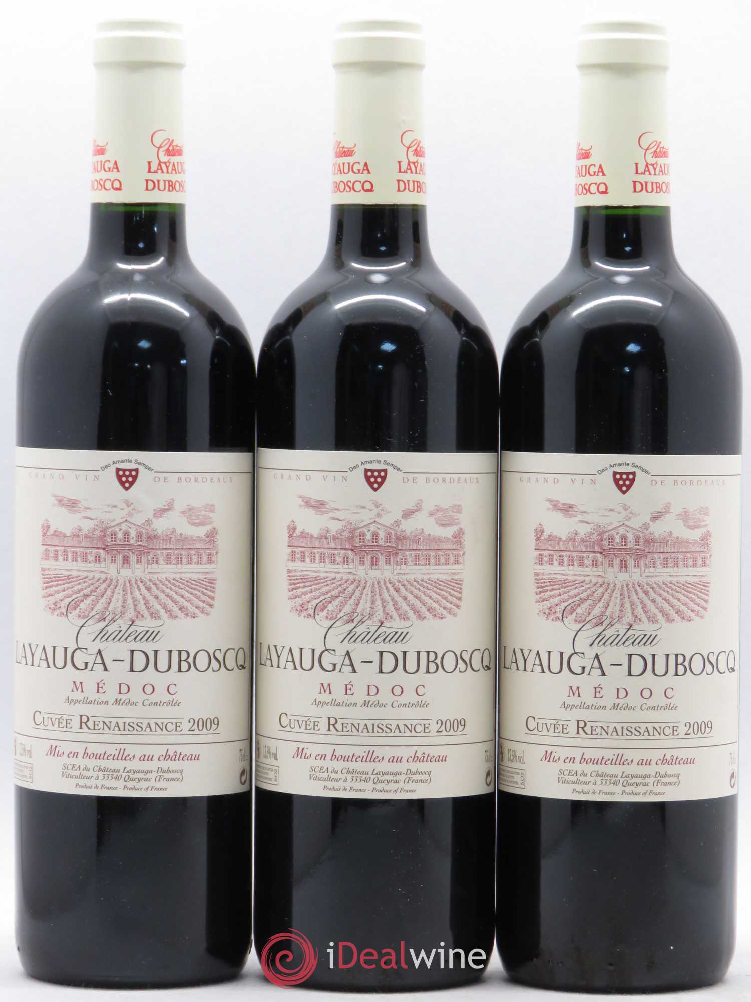 Médoc Château Layauga Dubosq 2009 - Posten von 5 Flaschen - 1