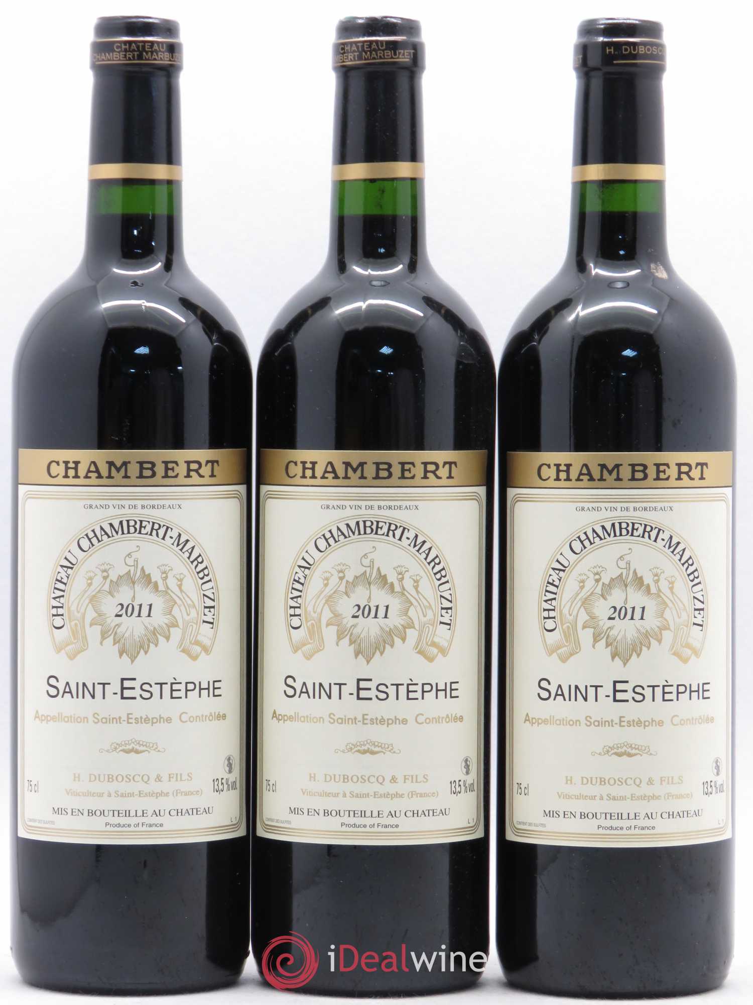 Château Chambert-Marbuzet Cru Bourgeois 2011 - Lot de 5 bouteilles - 1