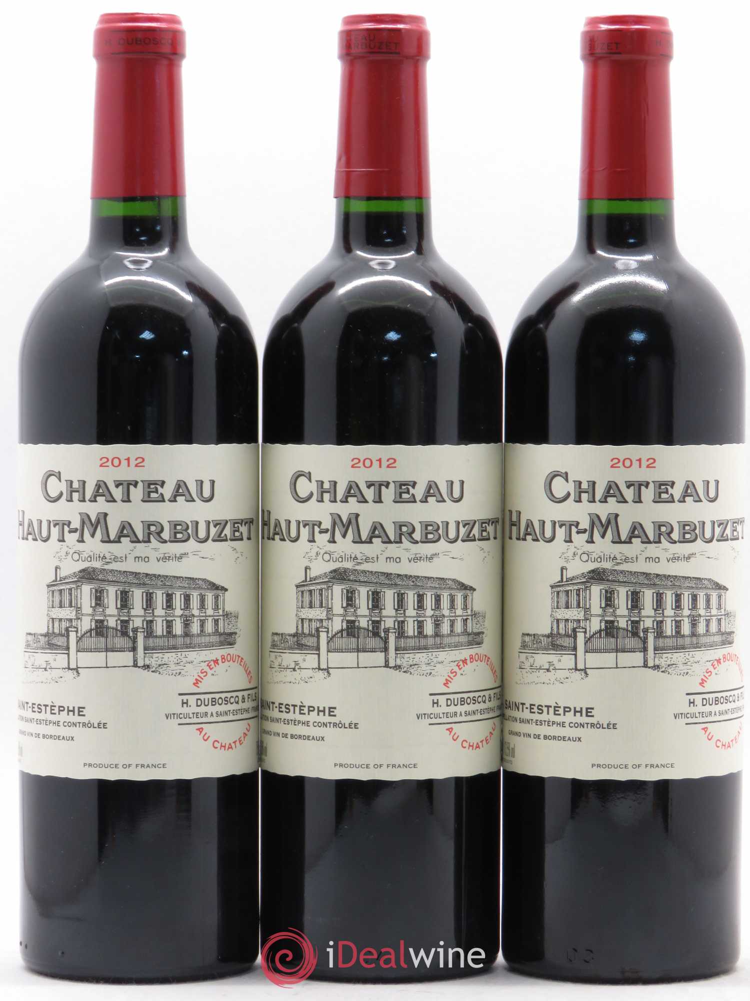 Château Haut Marbuzet 2012 - Lot de 12 bouteilles - 1