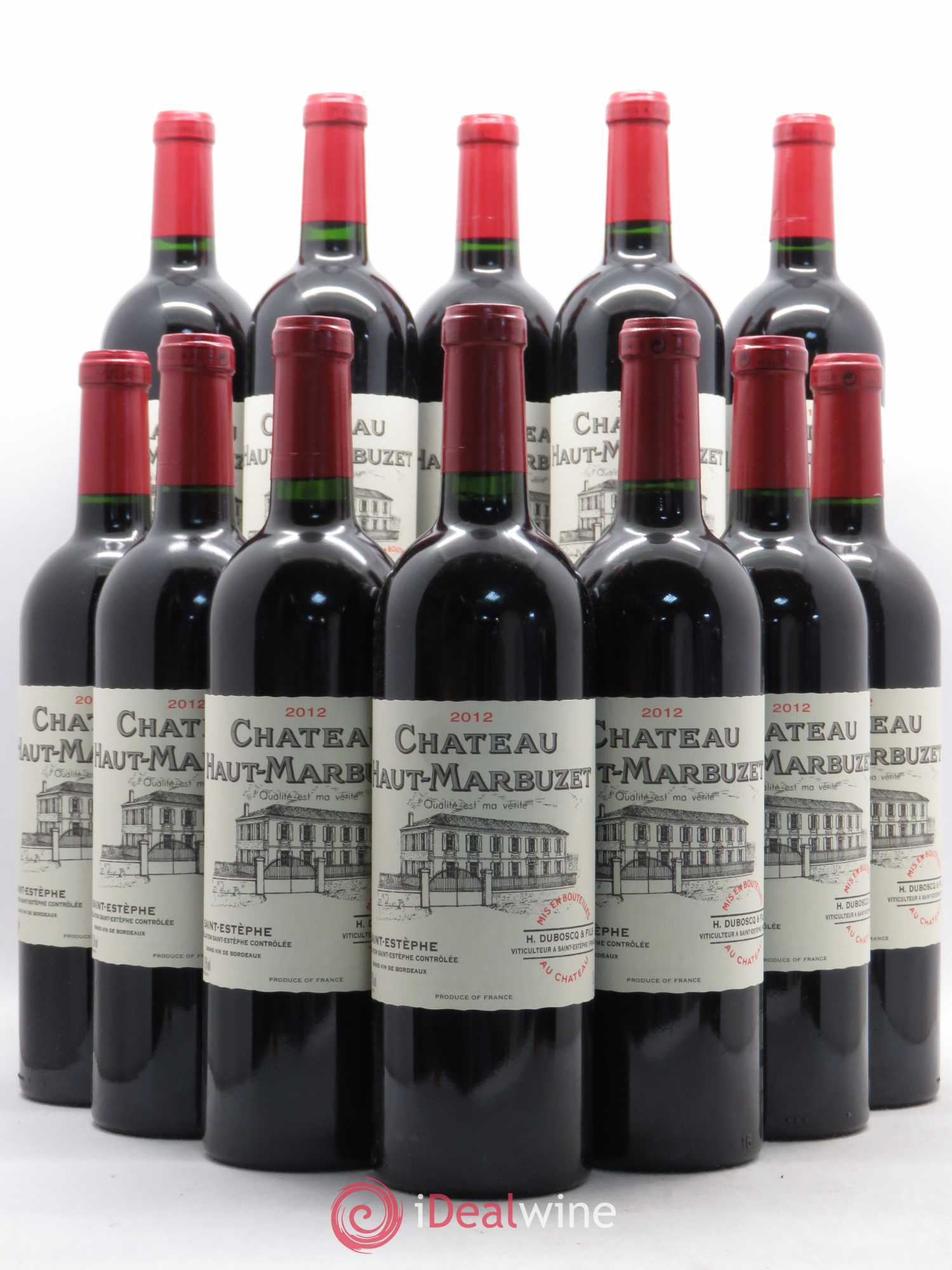Château Haut Marbuzet 2012 - Lot de 12 bouteilles - 0