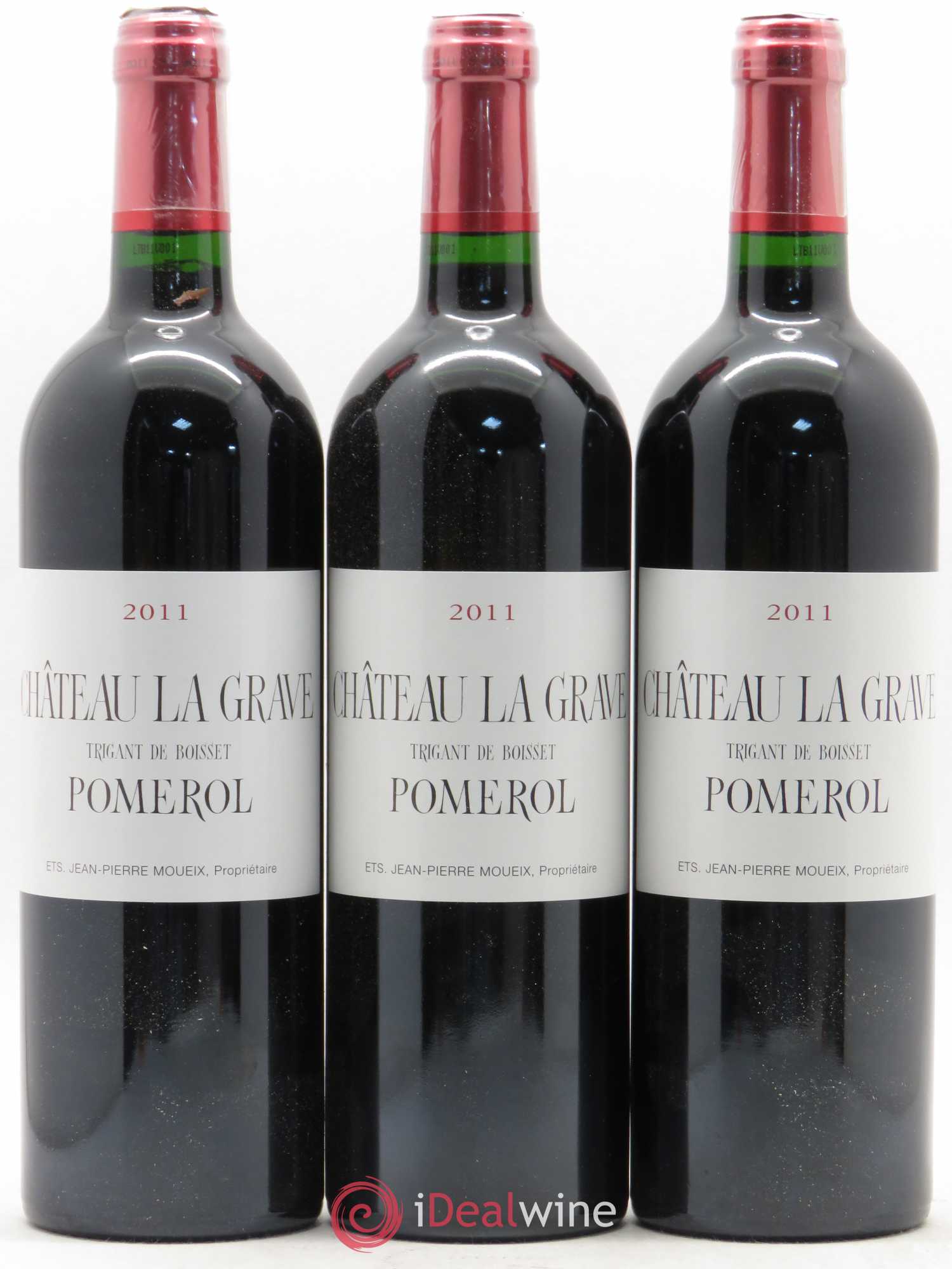 Château La Grave à Pomerol (Trigant de Boisset) 2011 - Lot de 6 bouteilles - 1