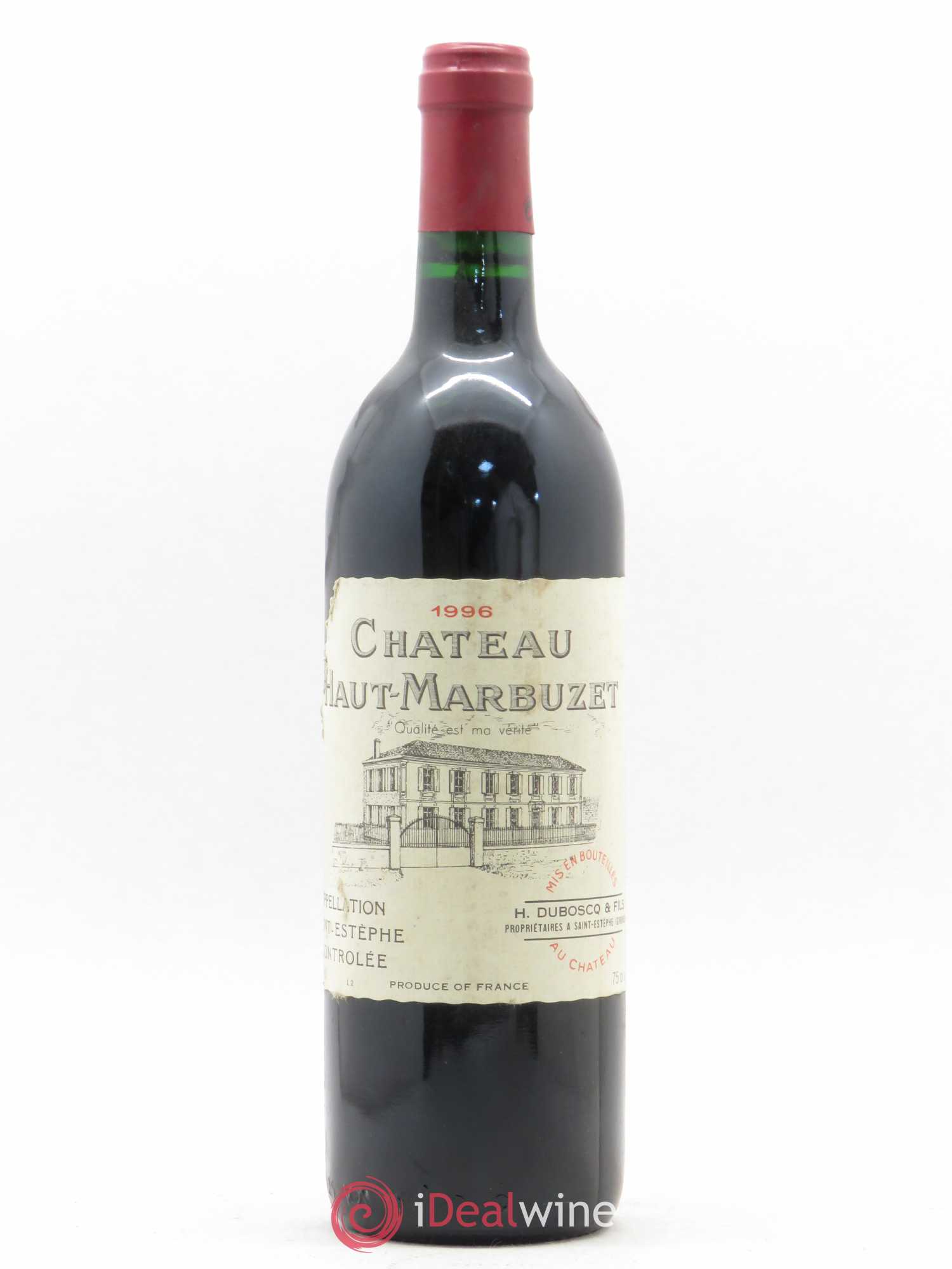 Château Haut Marbuzet 1996 - Lot de 1 bouteille - 0
