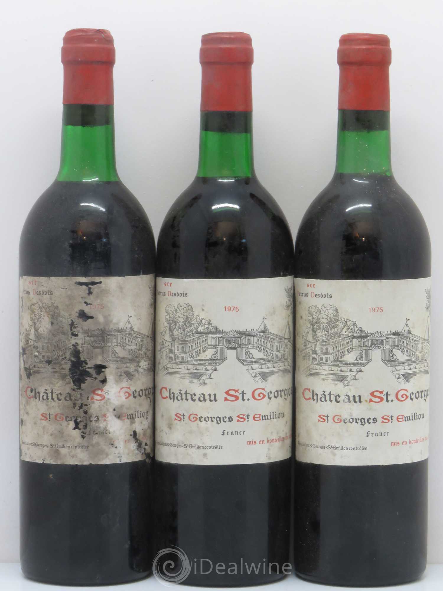 Château Saint-Georges 1975 - Lot de 3 bouteilles - 0