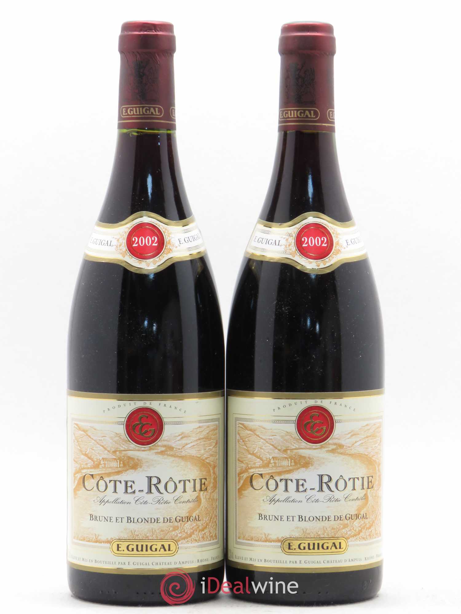 Côte-Rôtie Côtes Brune et Blonde Guigal 2002 - Lot de 2 bouteilles - 0