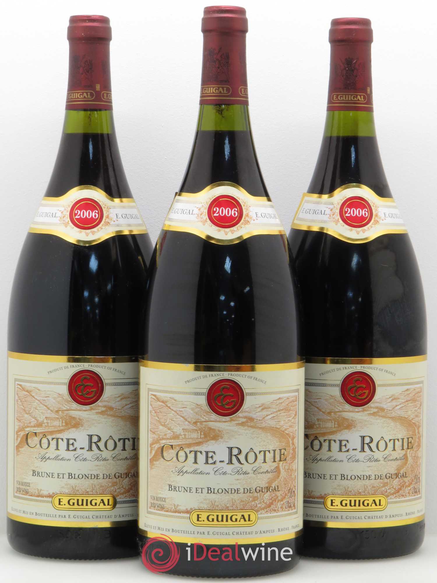 Côte-Rôtie Côtes Brune et Blonde Guigal 2006 - Lot de 3 magnums - 0