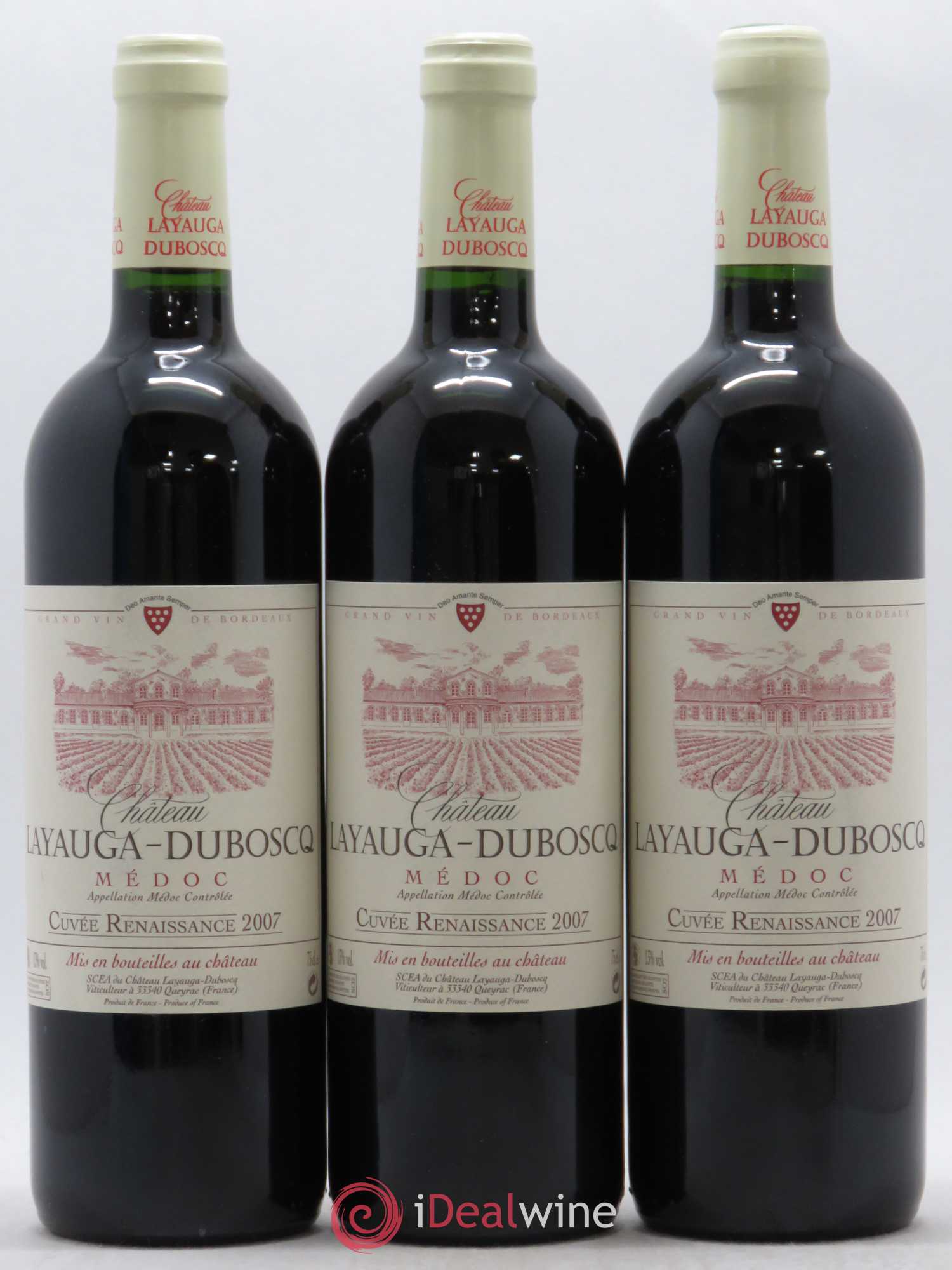 Médoc Château Layauga Duboscq cuvée Renaissance (sans prix de réserve) 2007 - Posten von 12 Flaschen - 4