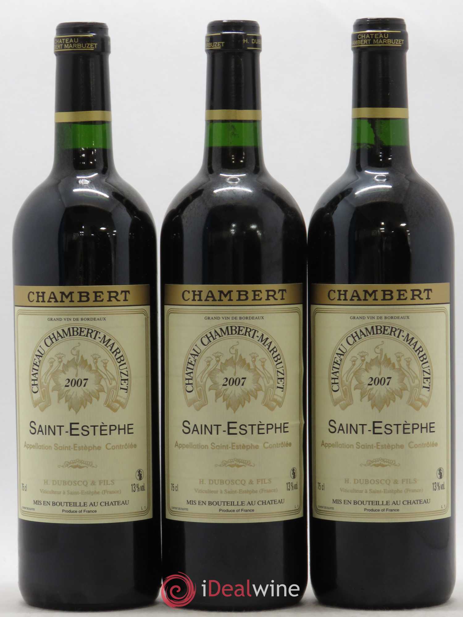 Château Chambert-Marbuzet Cru Bourgeois (sans prix de réserve) 2007 - Lot de 12 bouteilles - 2