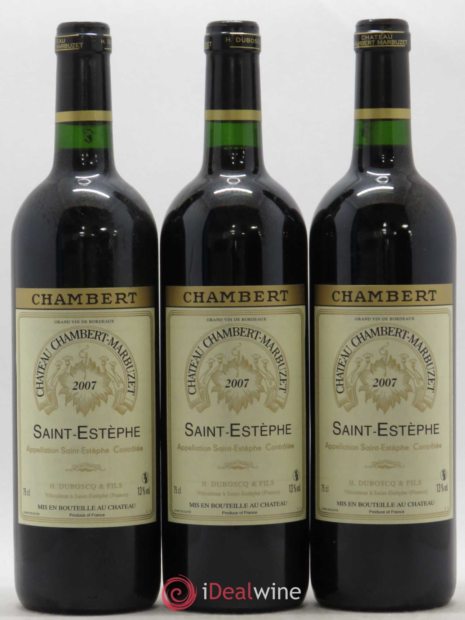 Château Chambert-Marbuzet Cru Bourgeois (sans prix de réserve) 2007 - Lot de 12 bouteilles - 3